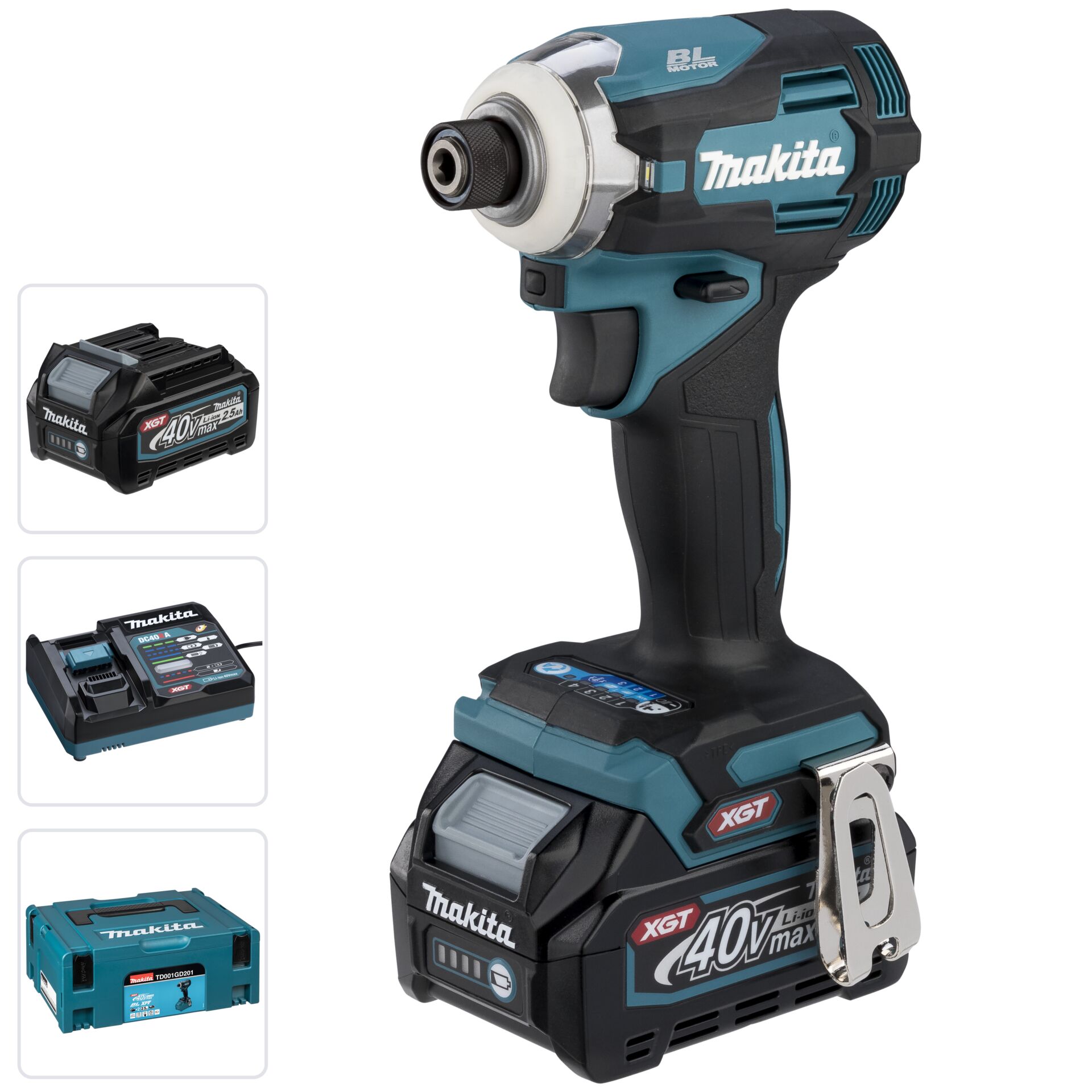 Makita TD001GD201 Cordless Impact Driver 40V