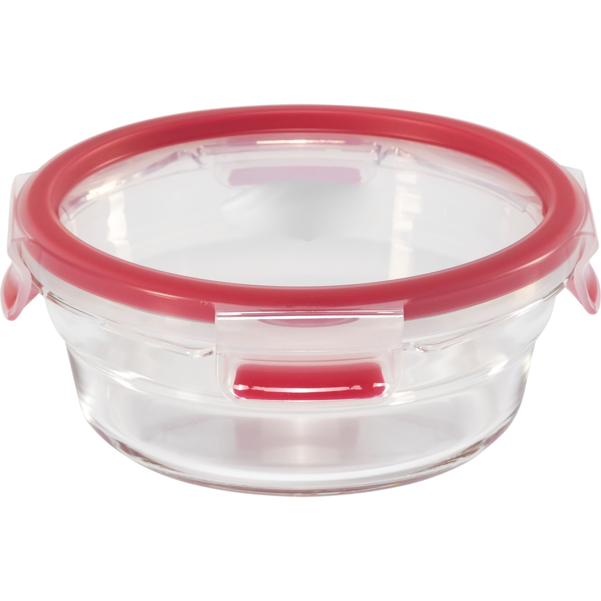 Emsa Clip&Close Glass Food Container 600 ml red