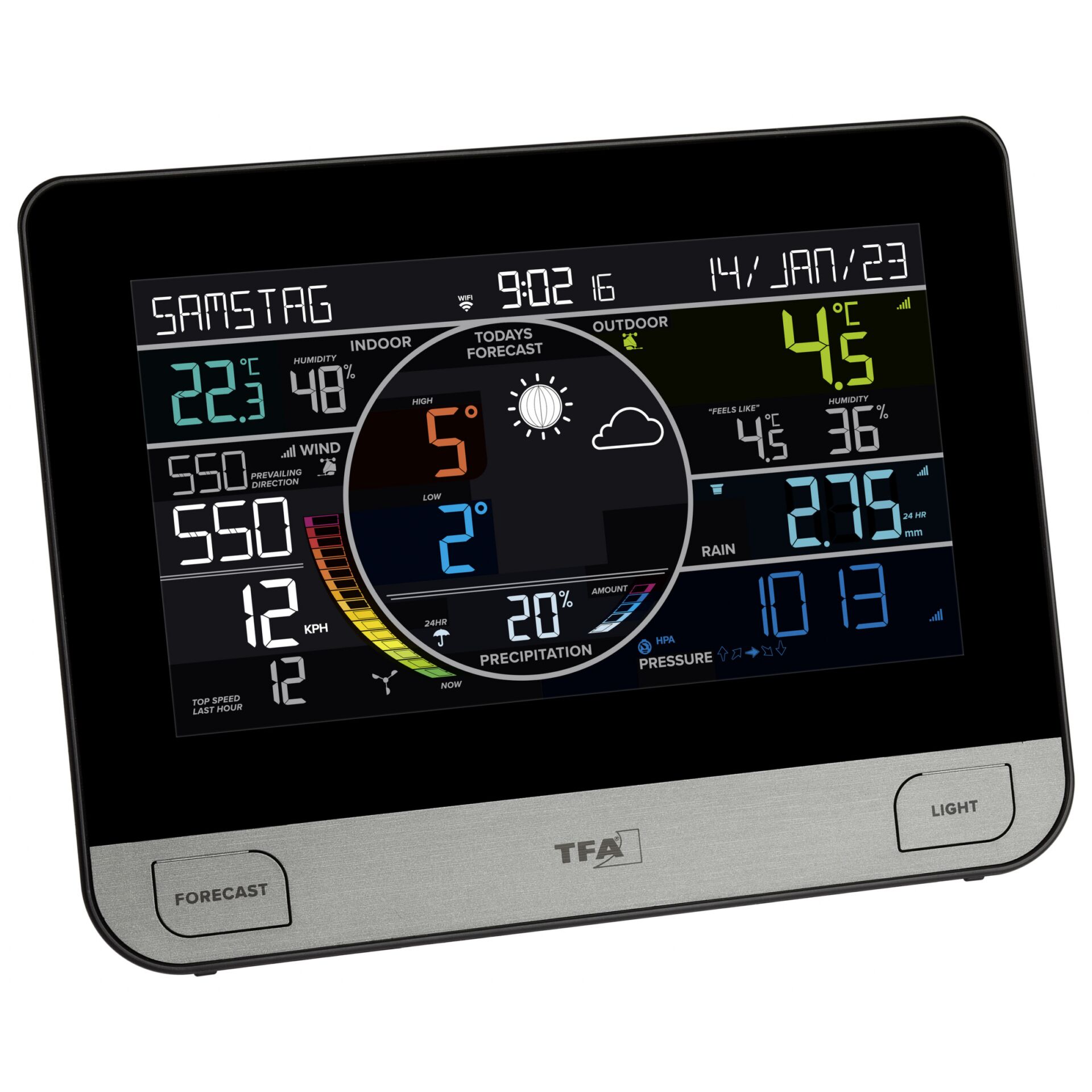 TFA 35.8003 View Pro WLAN Radio controlled Weather Station