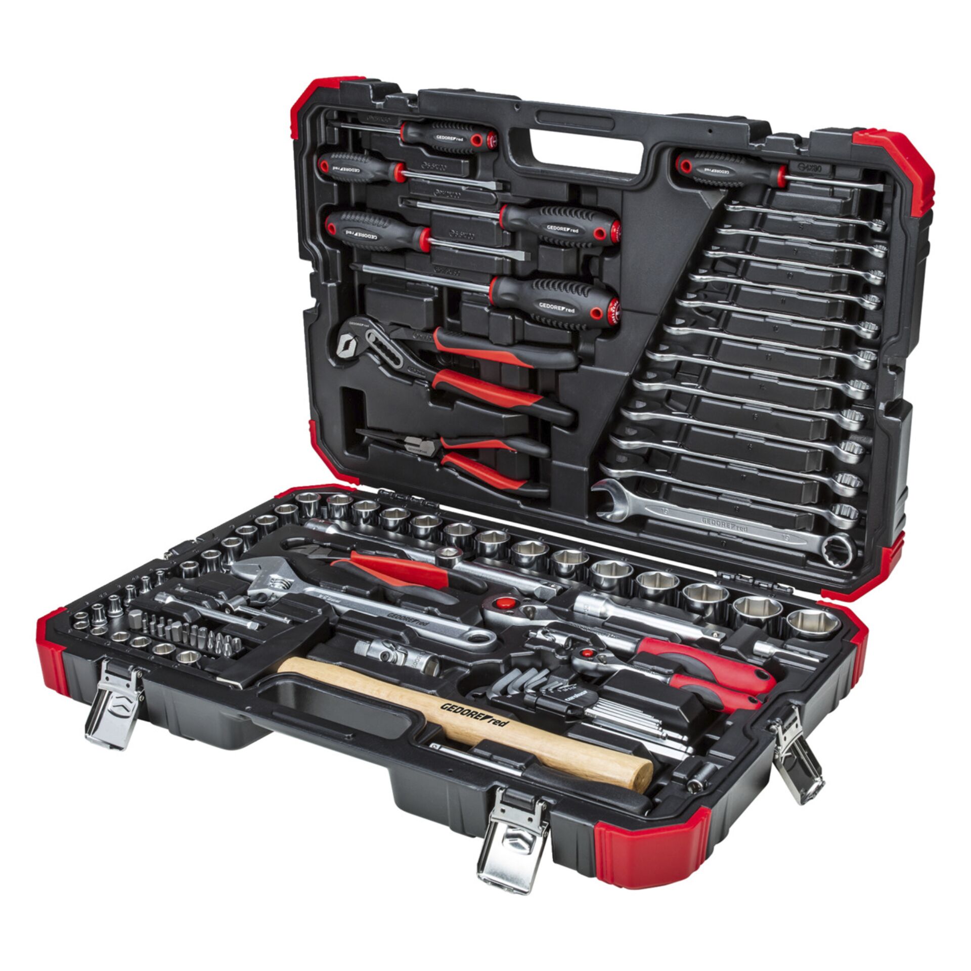GEDORE red Socket Set 1/4 + 1/2 100-pieces