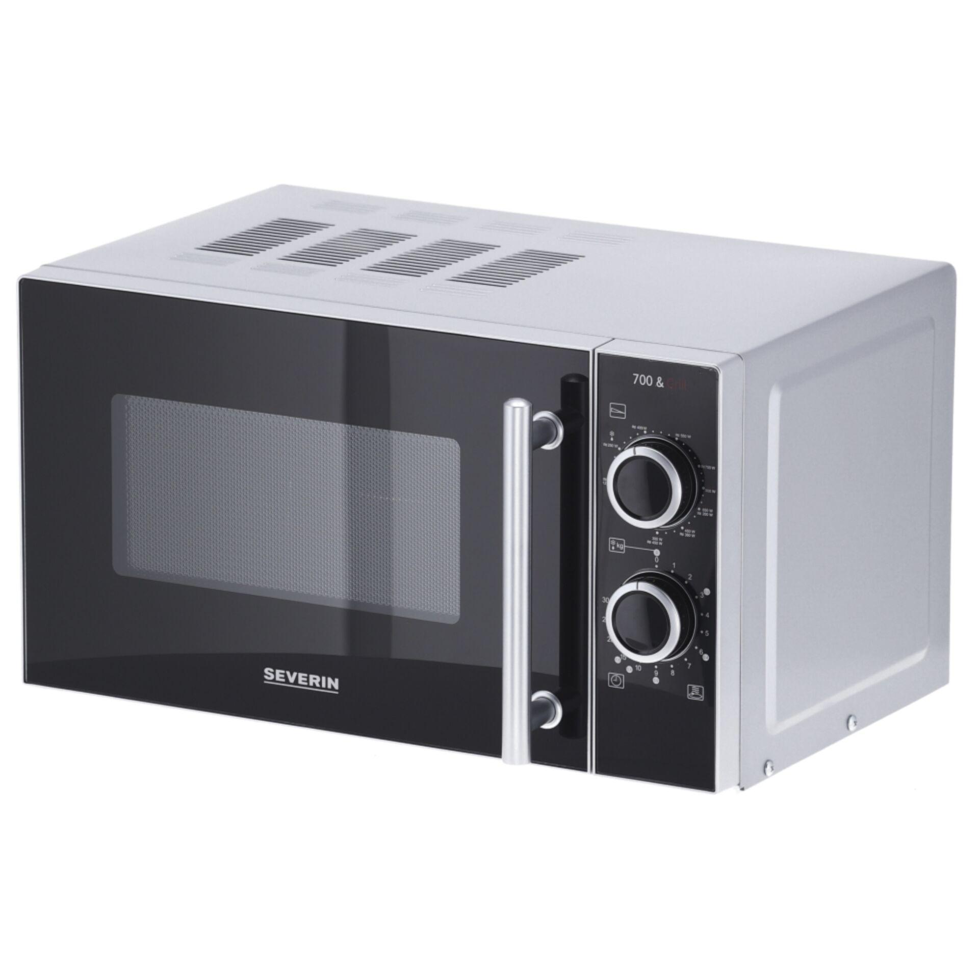Severin MW 7771 black/silver 2 in 1 with Grill Function