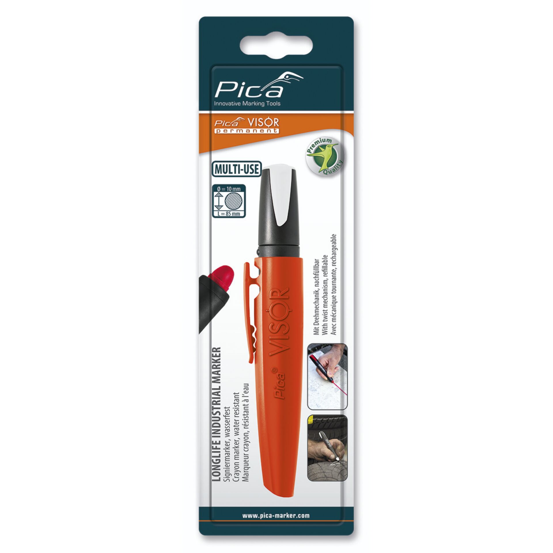 Pica VISOR permanent Marker white / SB