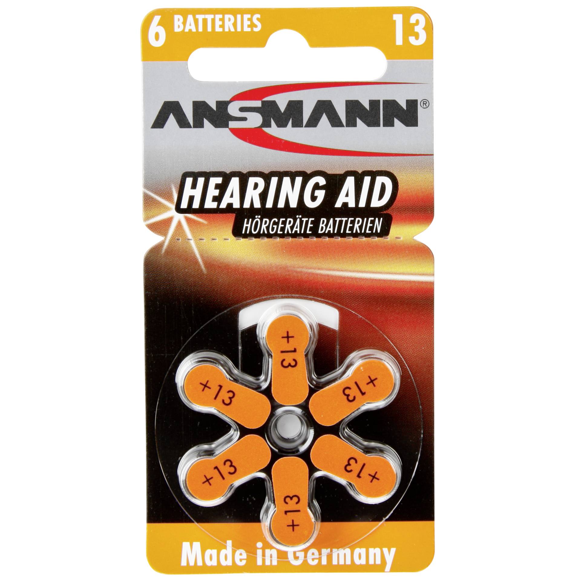 1x6 Ansmann Zinc-Air 13 (PR48) 106946