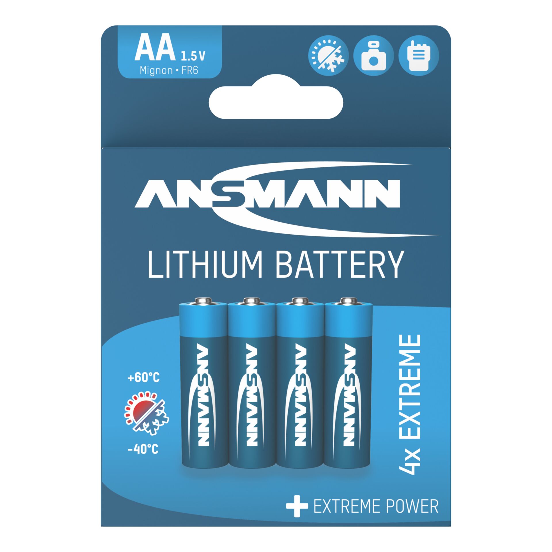 10x4 Ansmann Extreme Lithium Mignon AA LR 6