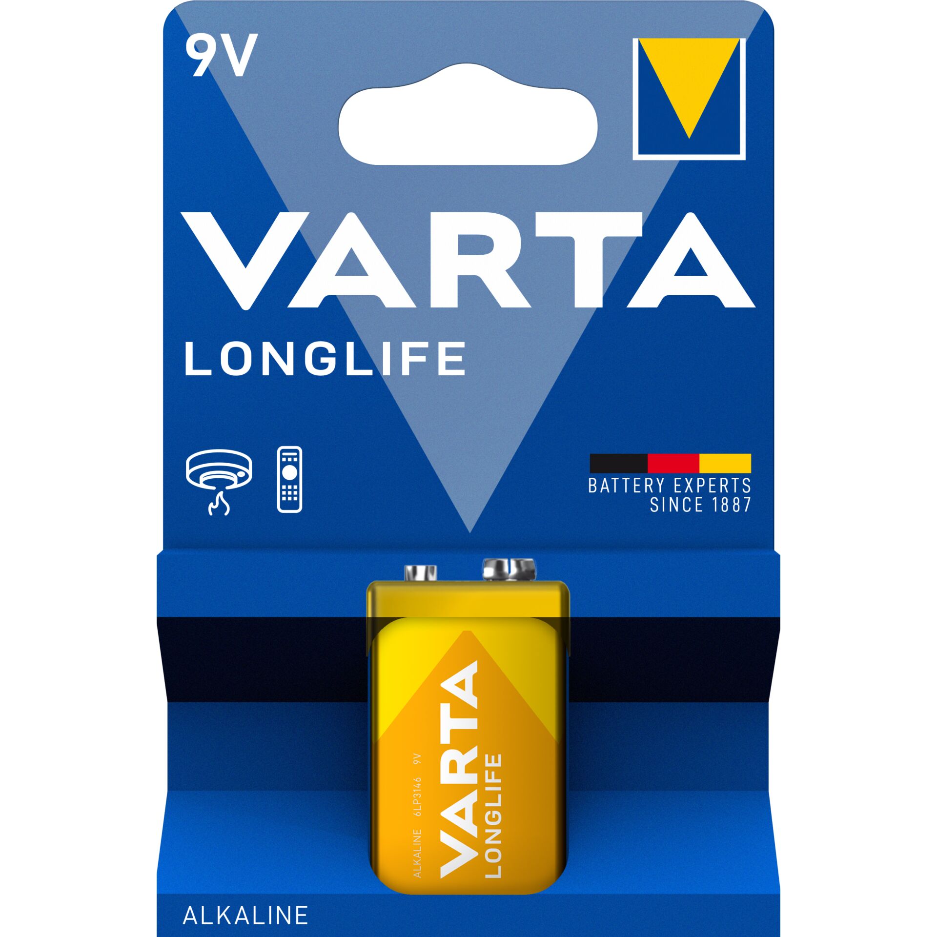 1 Varta Longlife 9V-Block k 6 LR 61