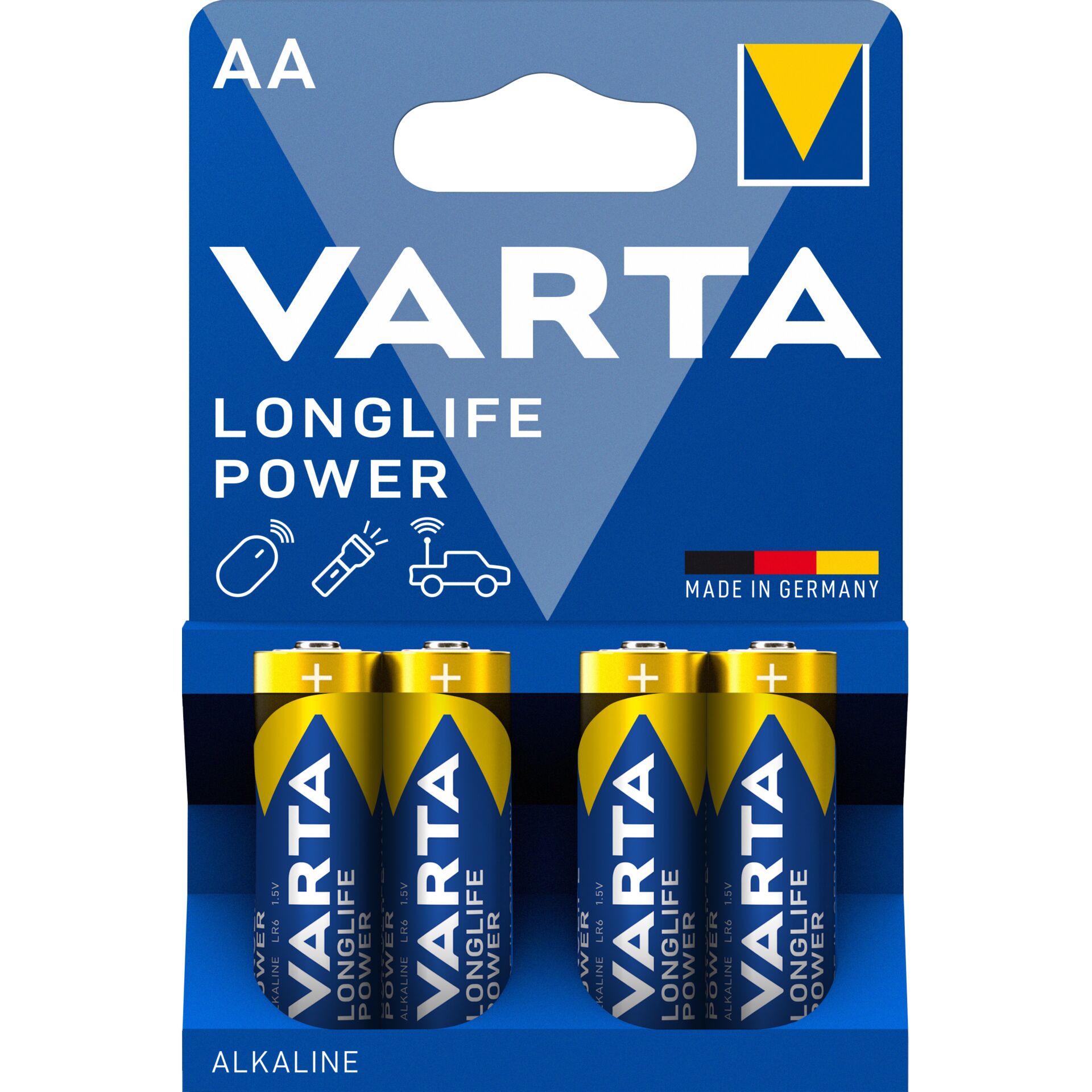 100x4 Varta Longlife Power Mignon AA LR06 PU master box