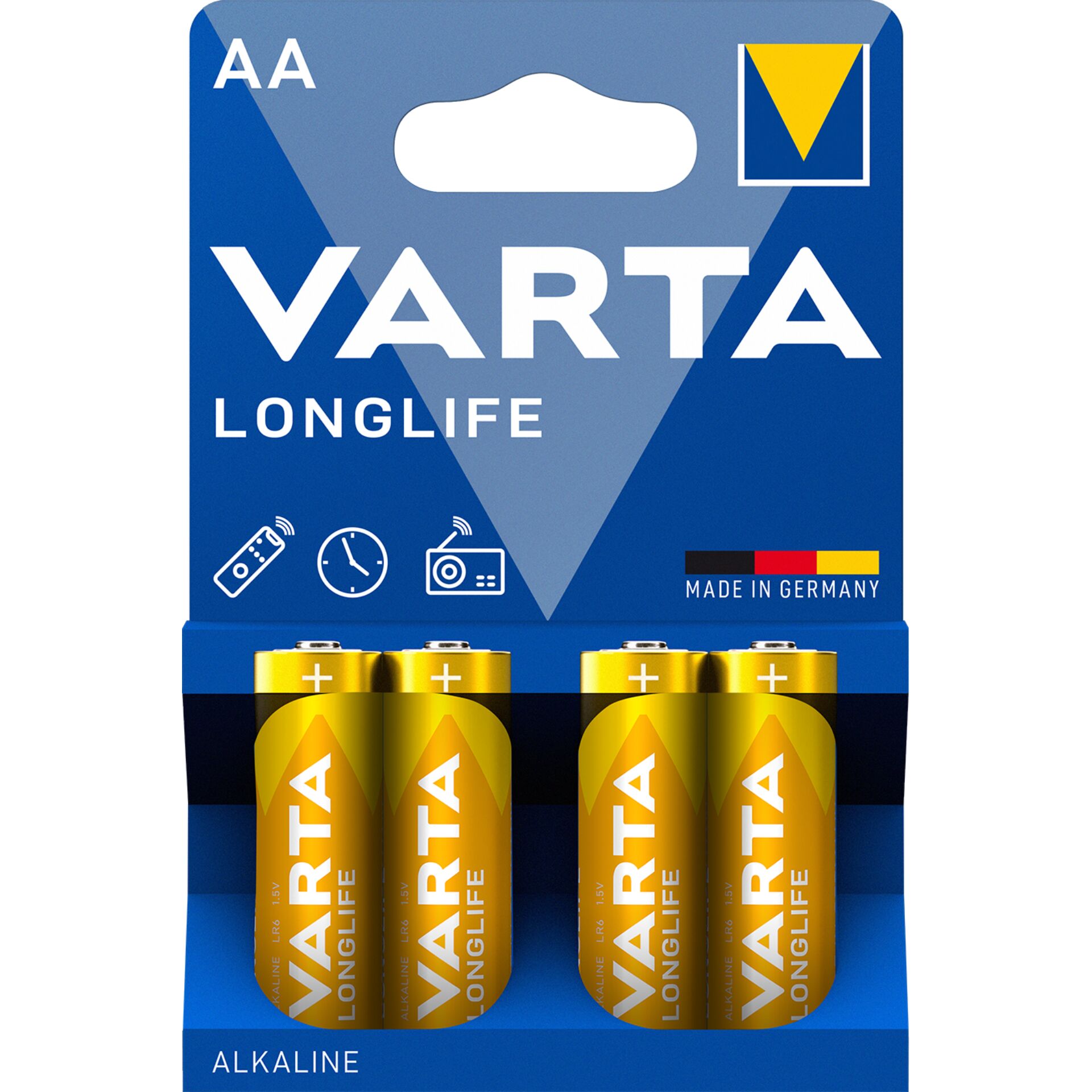 100x4 Varta Longlife Extra Mignon AA LR 6 PU master box