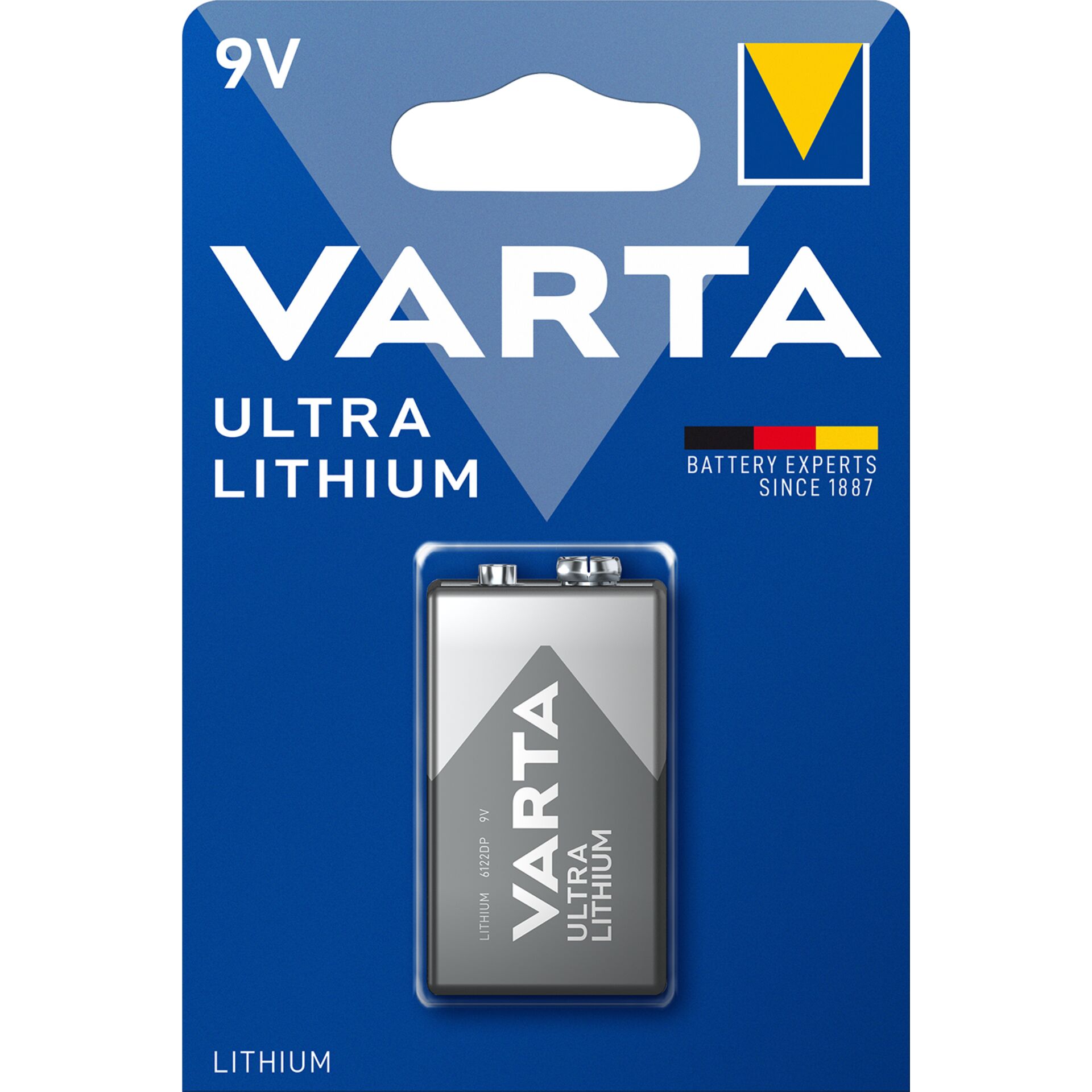50x1 Varta Ultra Lithium 9V-Block PU Outer Box