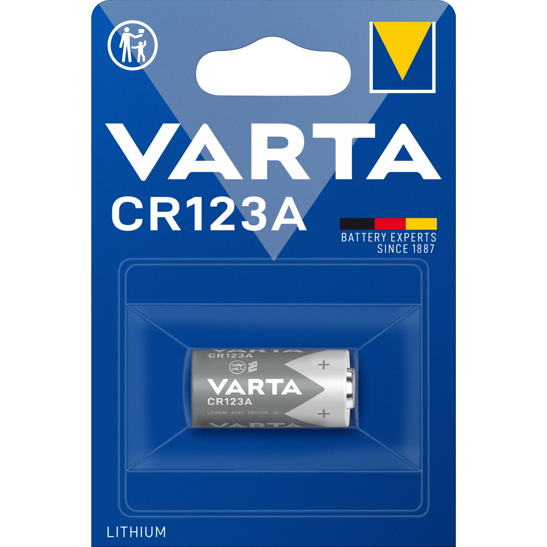 100x1 Varta Professional CR 123 A PU master box