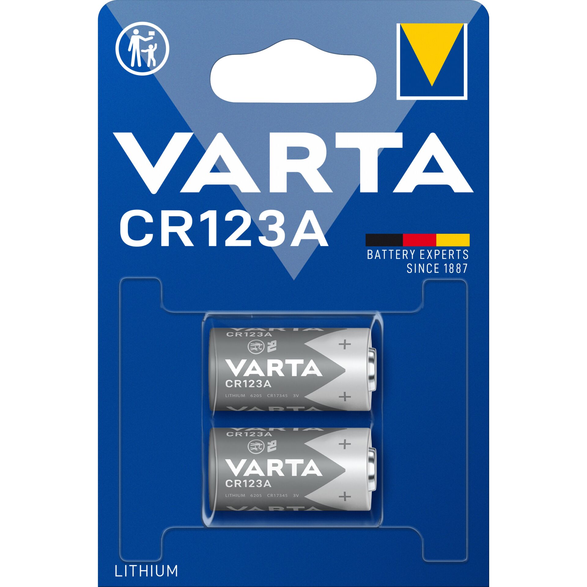 10x2 Varta Professional CR 123 A PU inner box