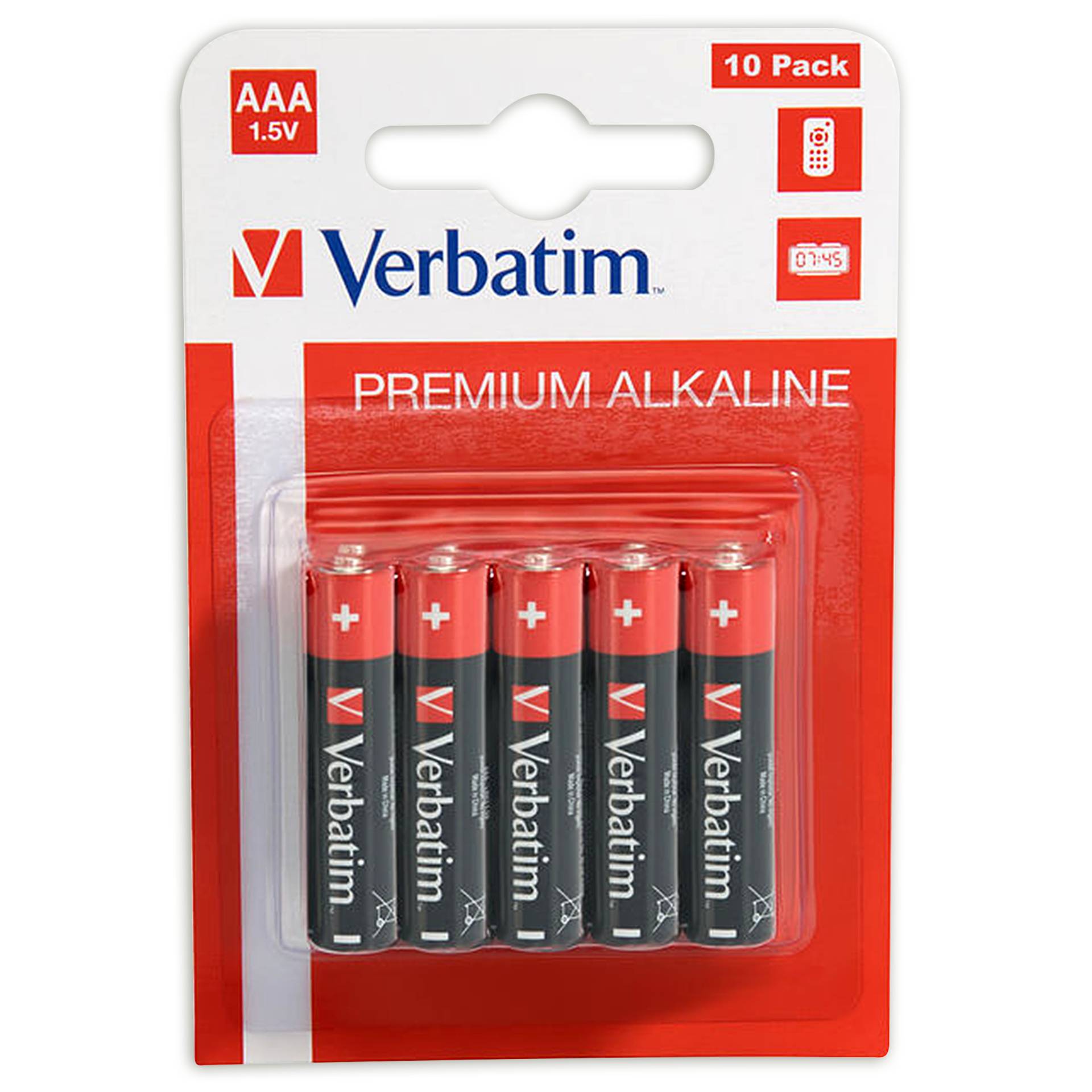 1x10 Verbatim Alkaline battery Micro AAA LR 03 49874