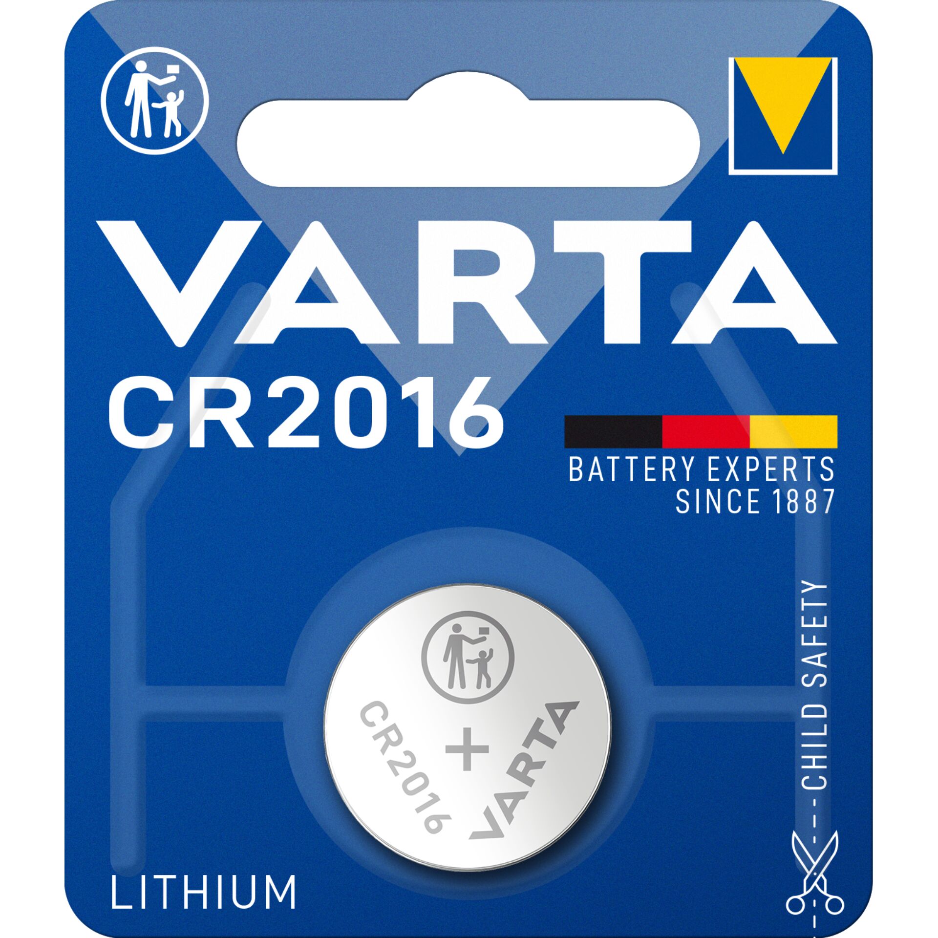 10x1 Varta electronic CR 2016 PU inner box