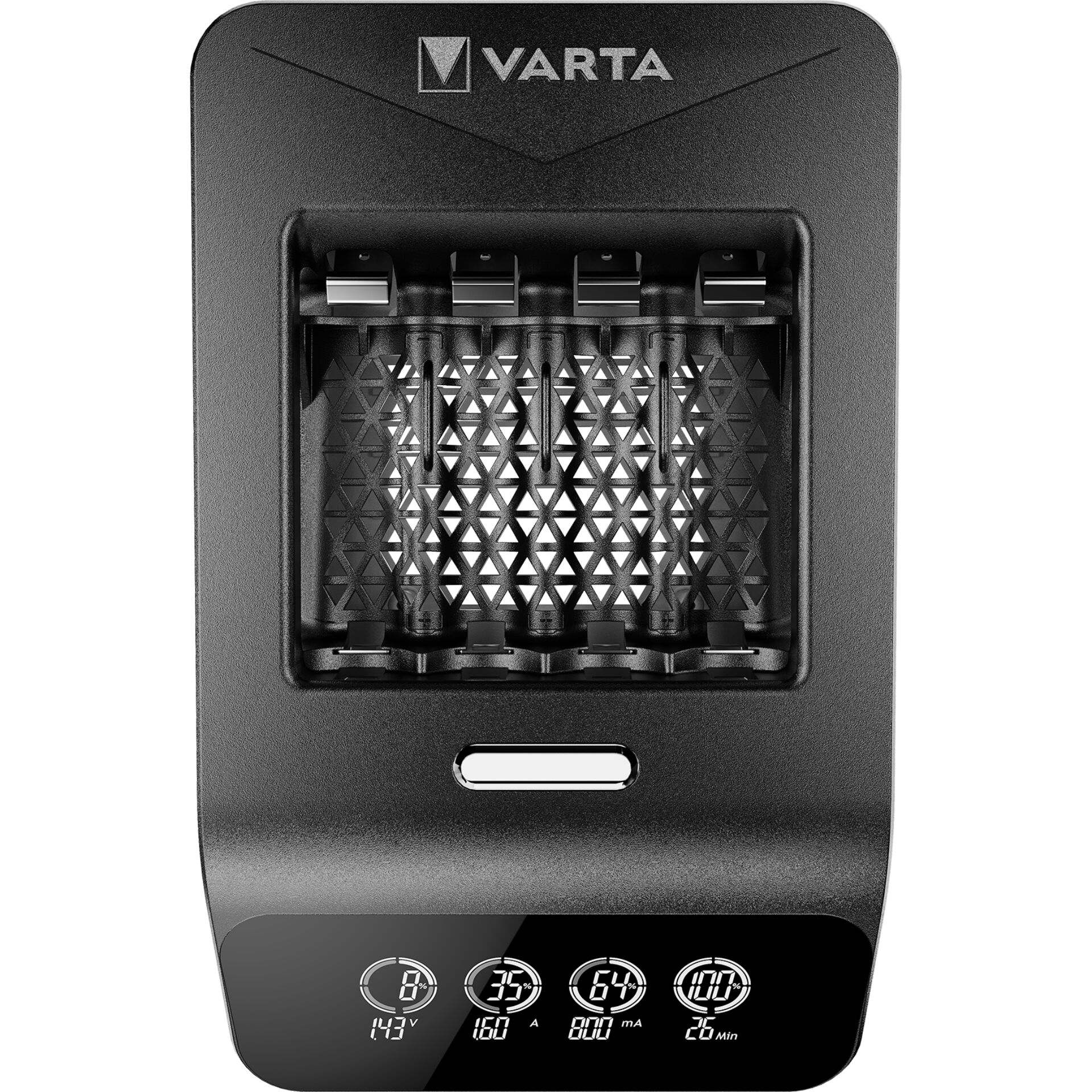 Varta LCD Ultra Fast Charger+ incl. 4 Batt. 2100 mAh AA + 12V