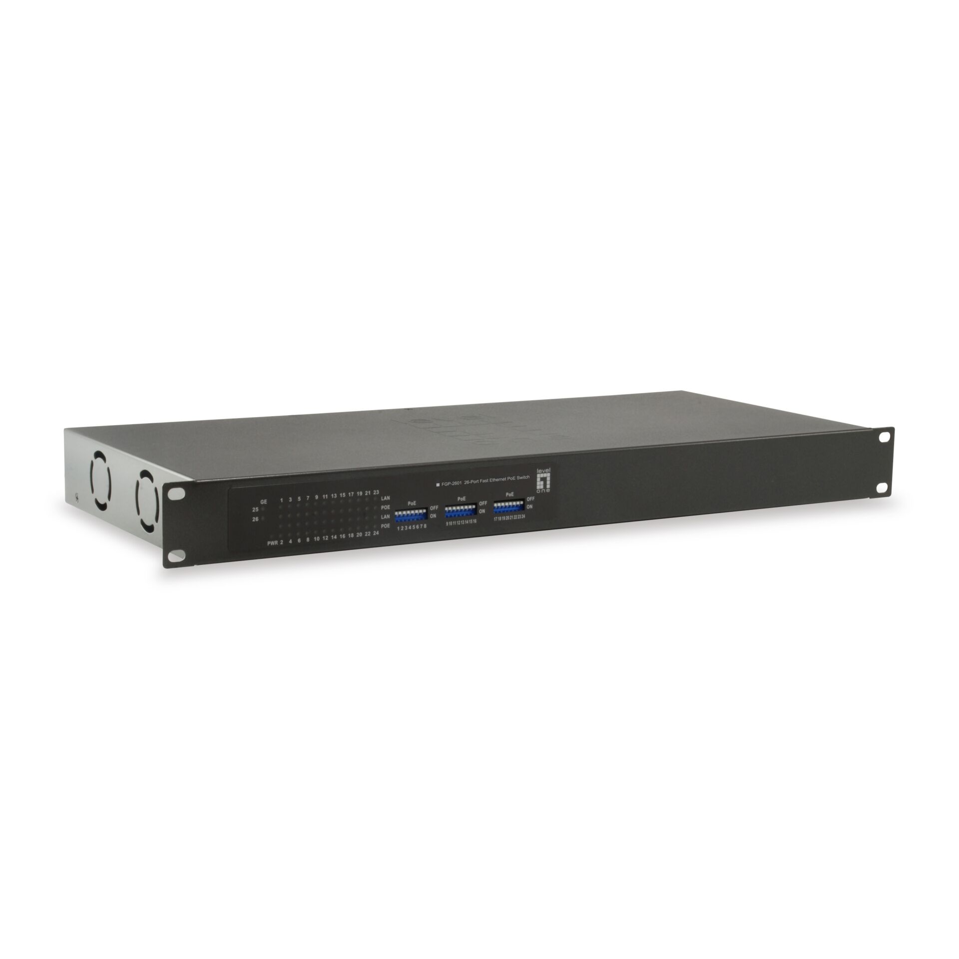 LevelOne FGP-2601W150 26-Port-Fast Ethernet-PoE-Switch