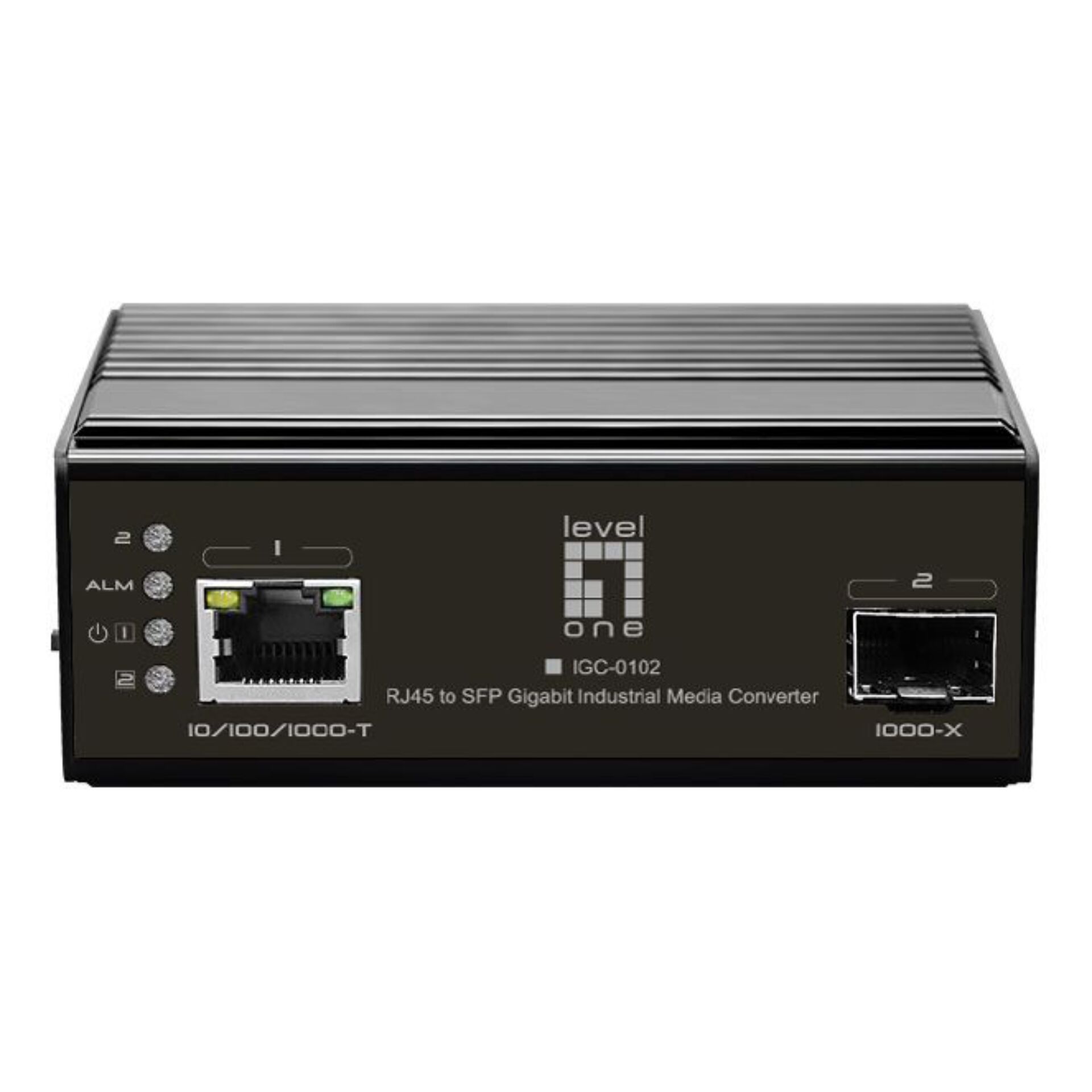 LevelOne IGC-0102 Industrial Gigabit RJ45 SFP Media Converter