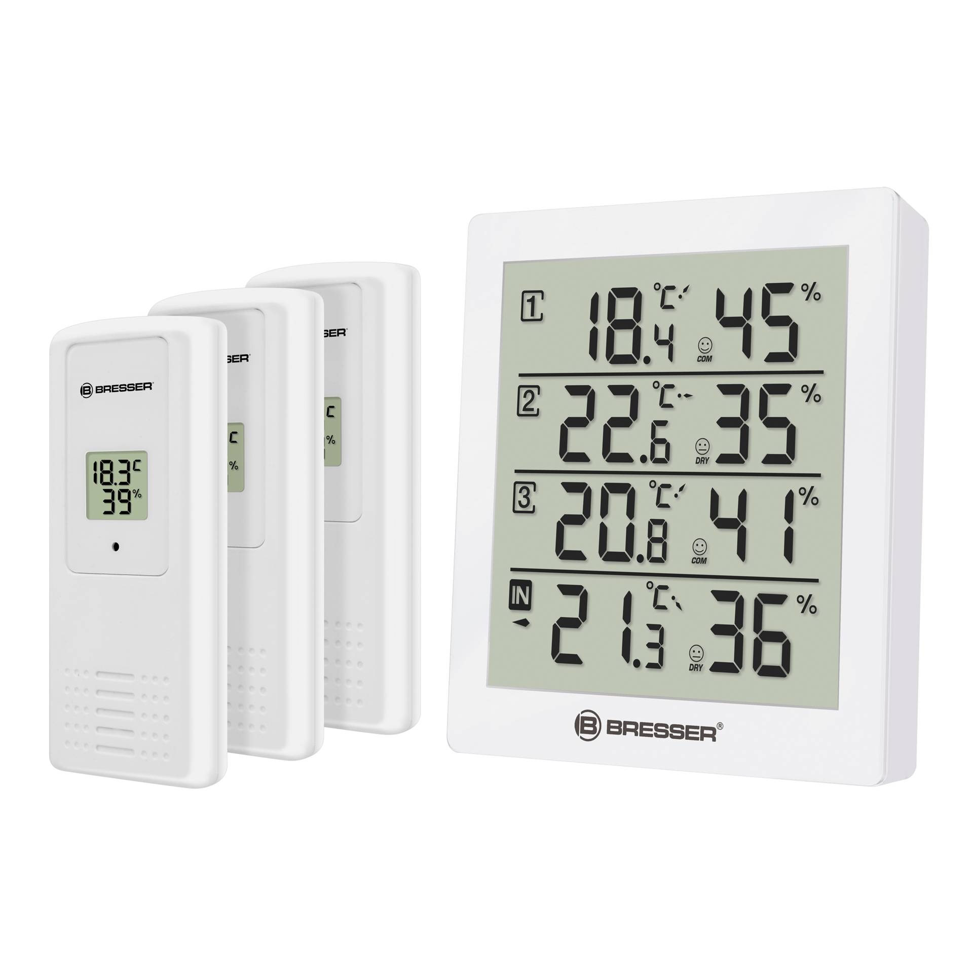 Bresser Temeo Hygro Quadro white