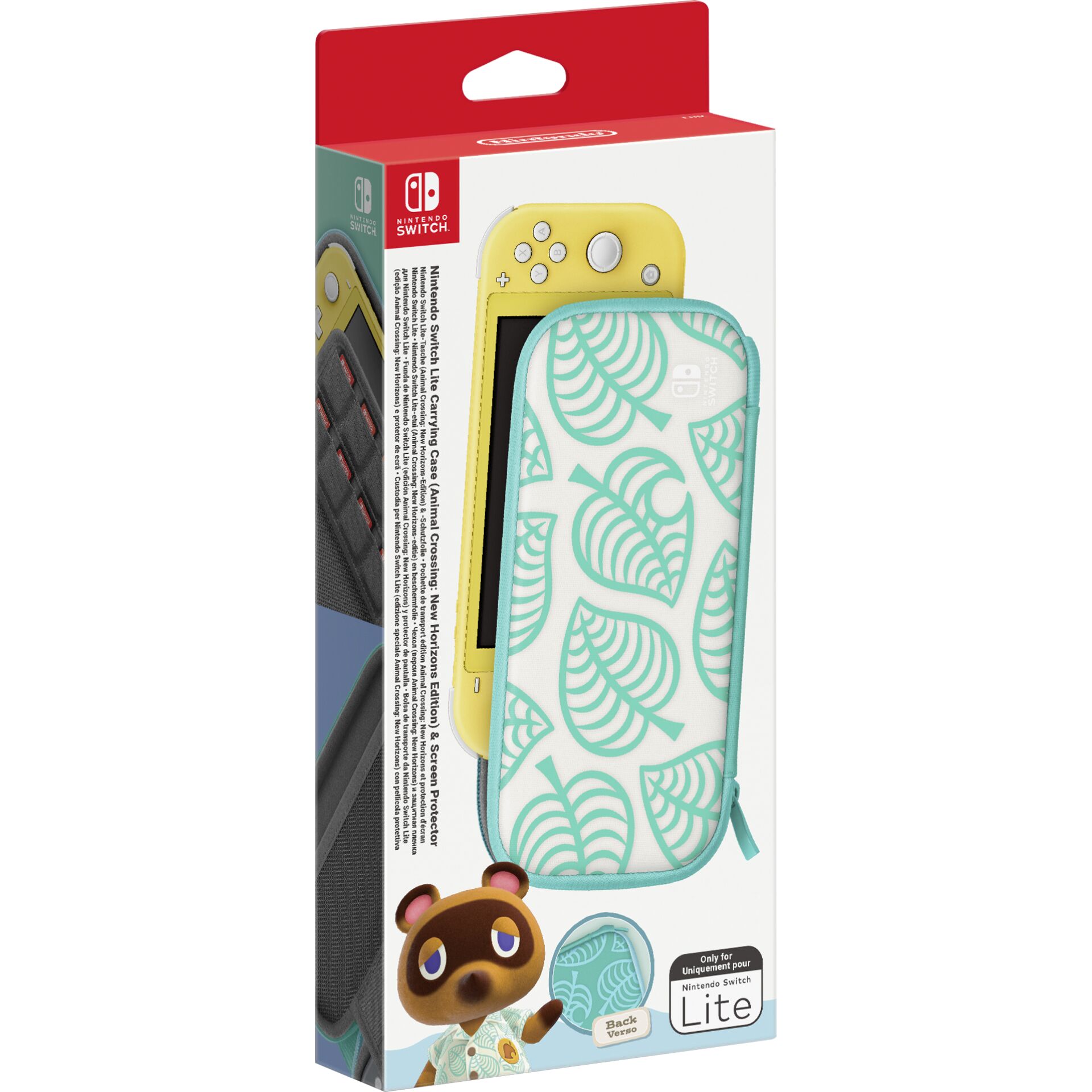 Nintendo Switch Lite Bag (Animal Crossing) & protection foil