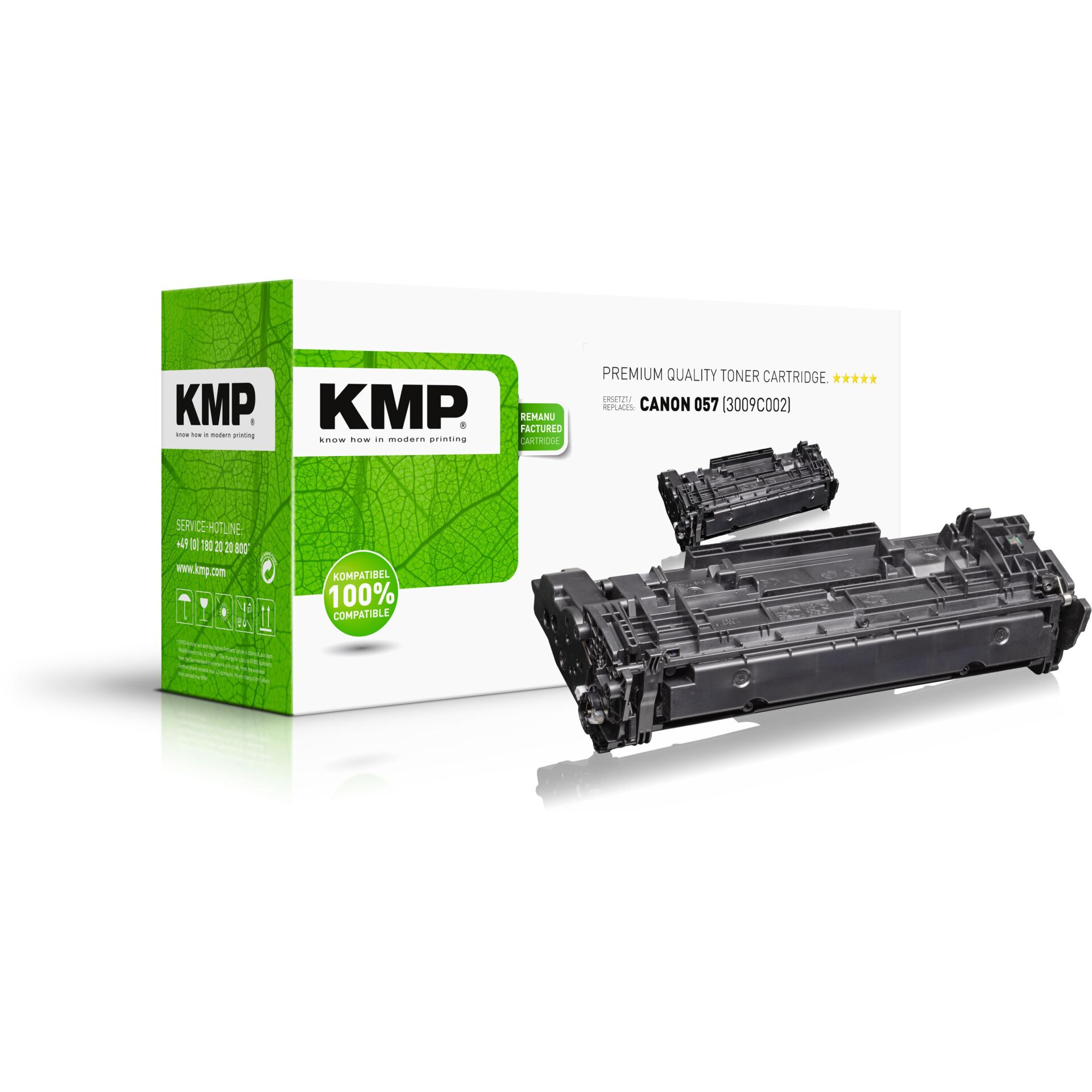 KMP Toner black compatible with Canon 057