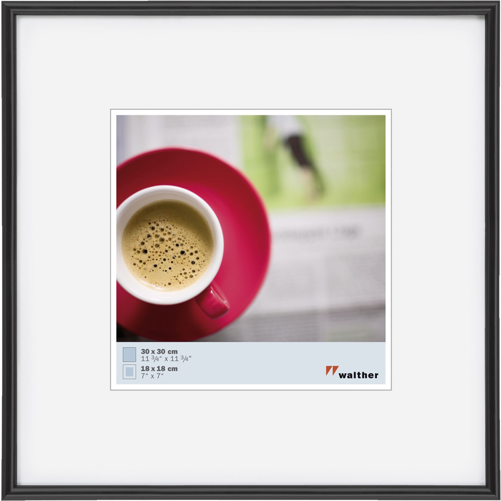 Walther Galeria 30x30 Resin black KB330H