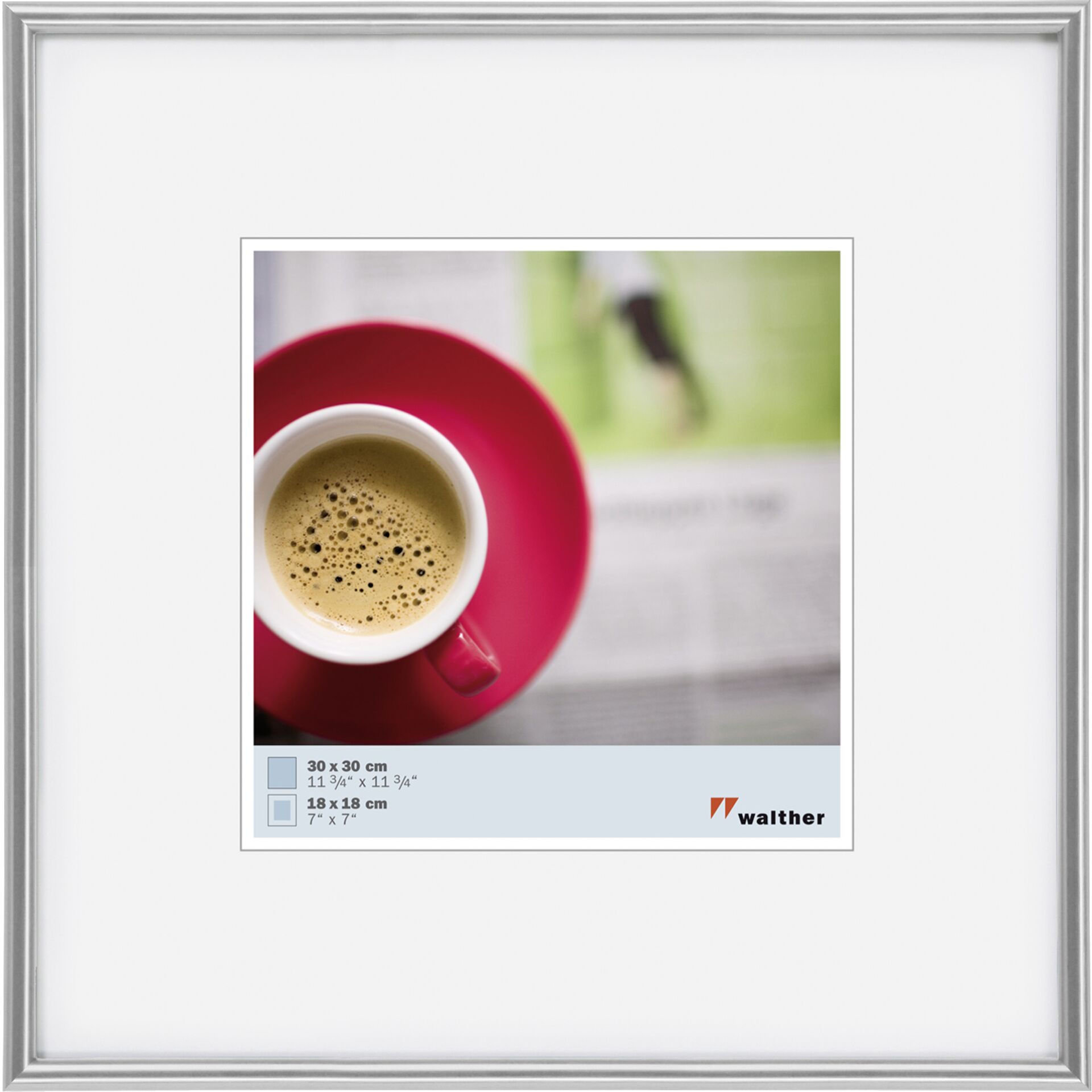 Walther Galeria 30x30 Resin silver KS330H