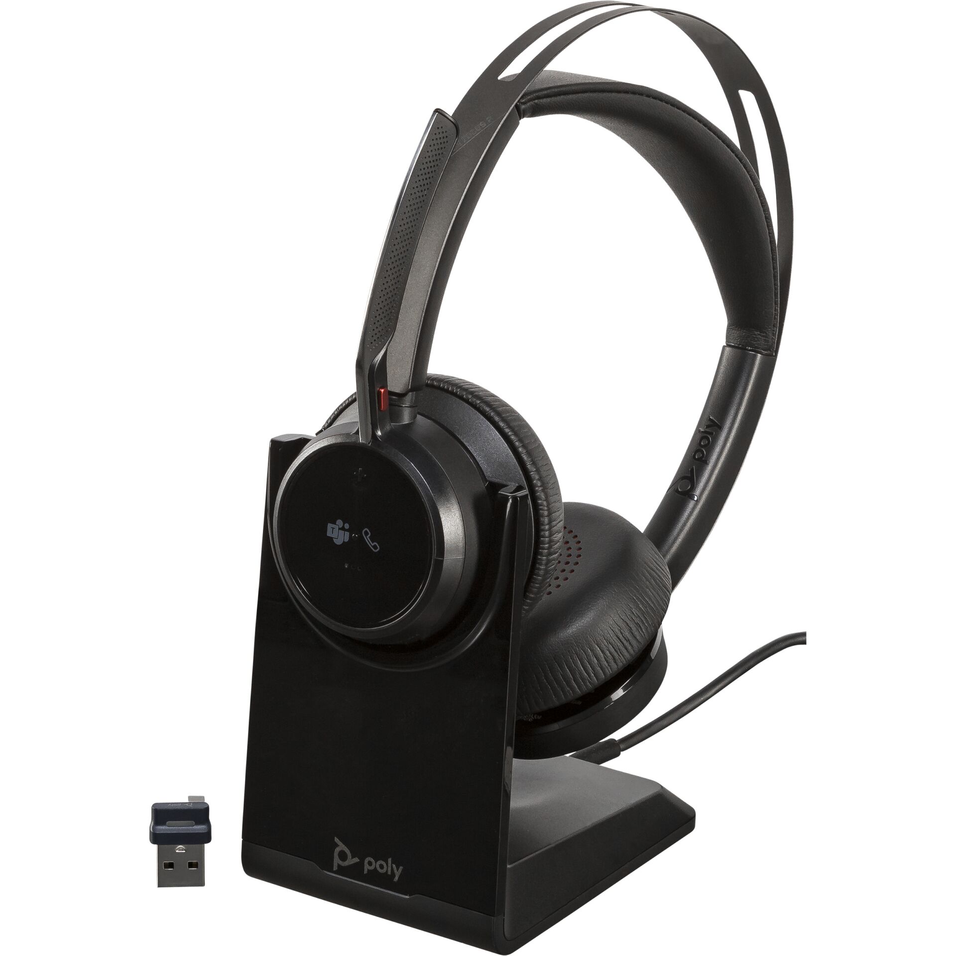 HP Poly Voyager Focus 2 MS Stereo w. Stand USB-C/A