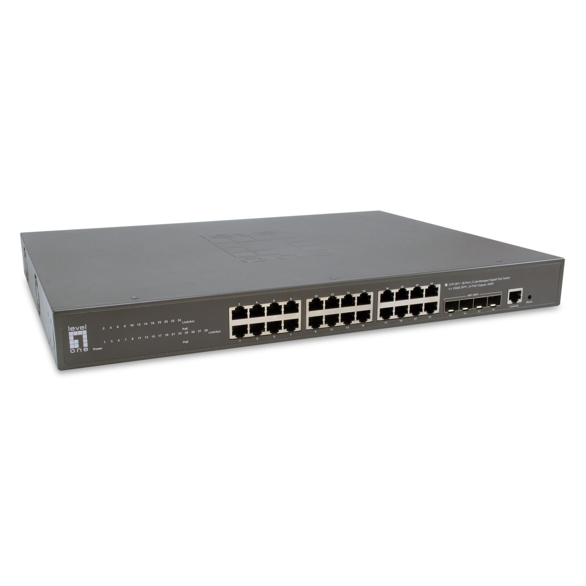Level One GTP-2871 28-Port L3 Lite Managed Gigabit PoE Switch