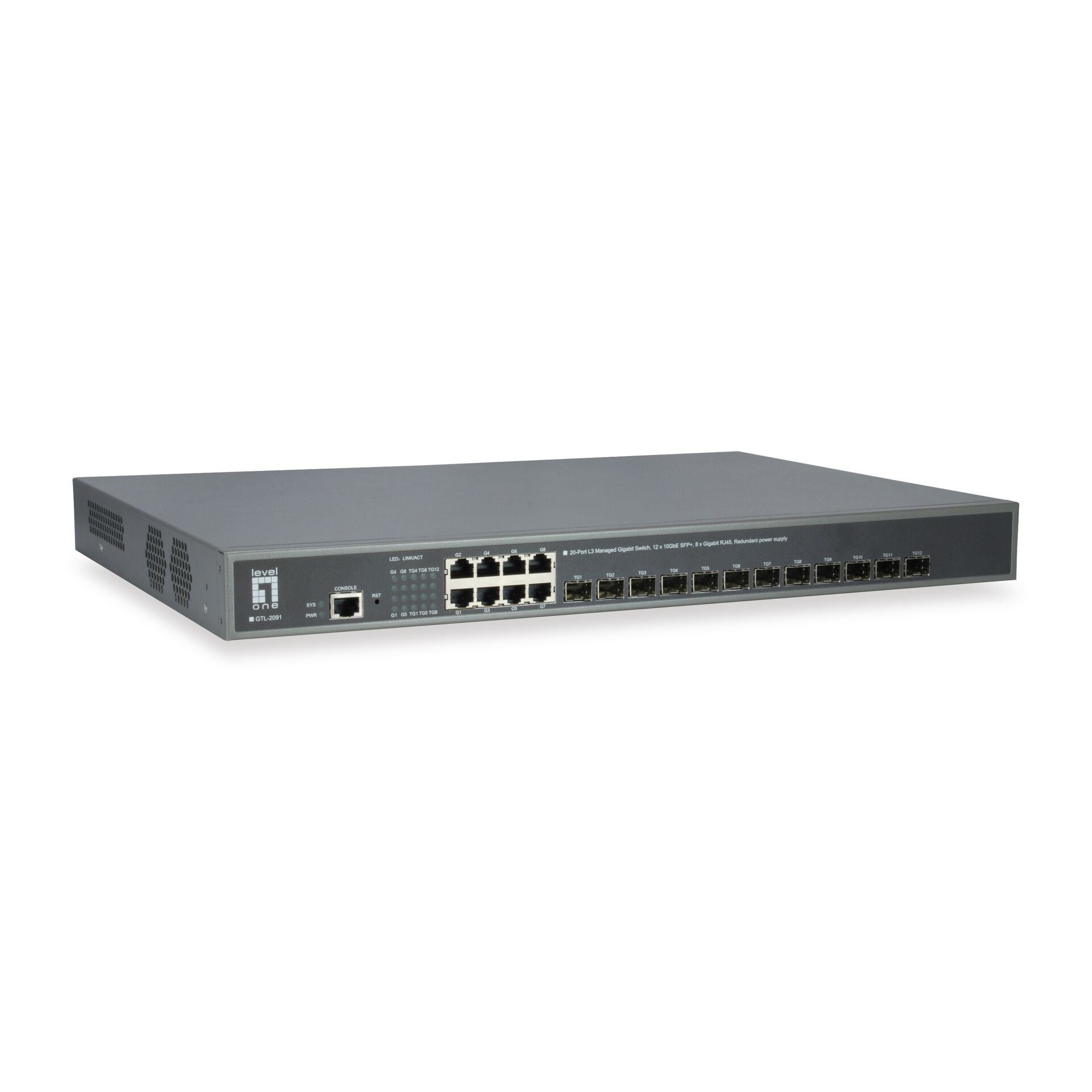 Level One GTL-2091 20-Port-L3 Managed-Gigabit-Switch V2