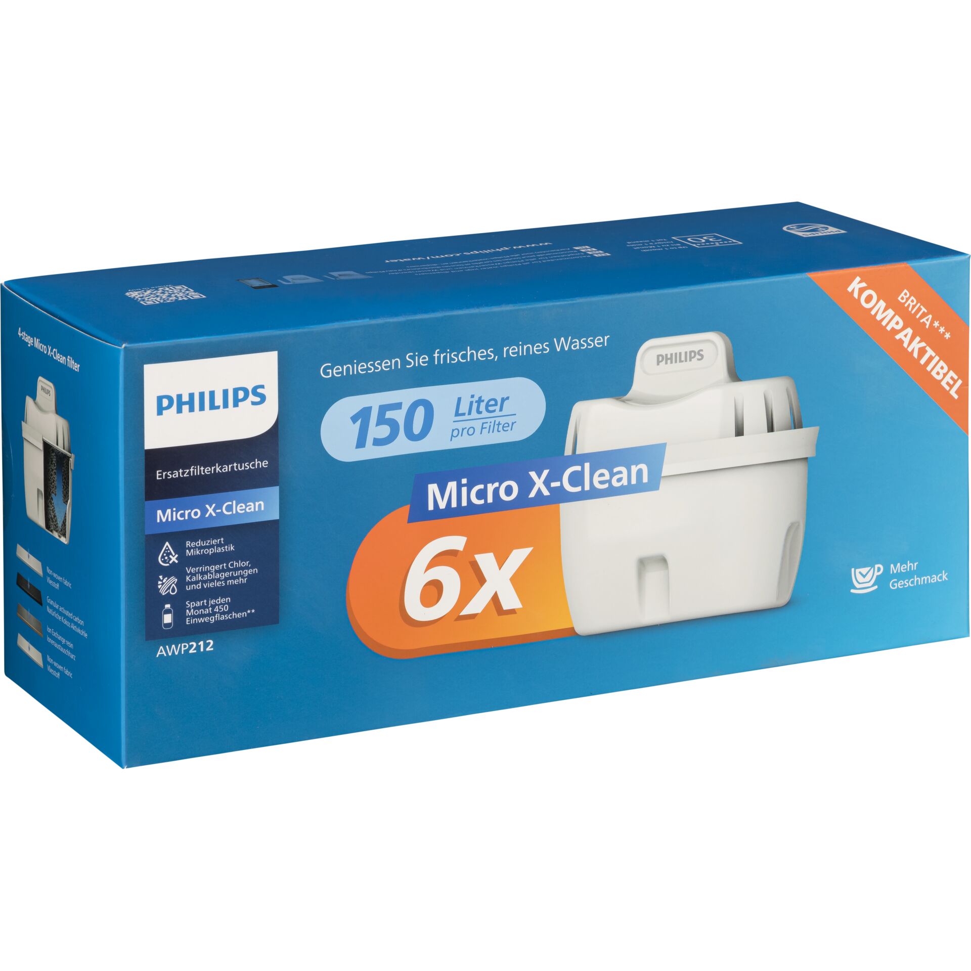Philips Micro X-clean Water Filter Catridges 6pcs