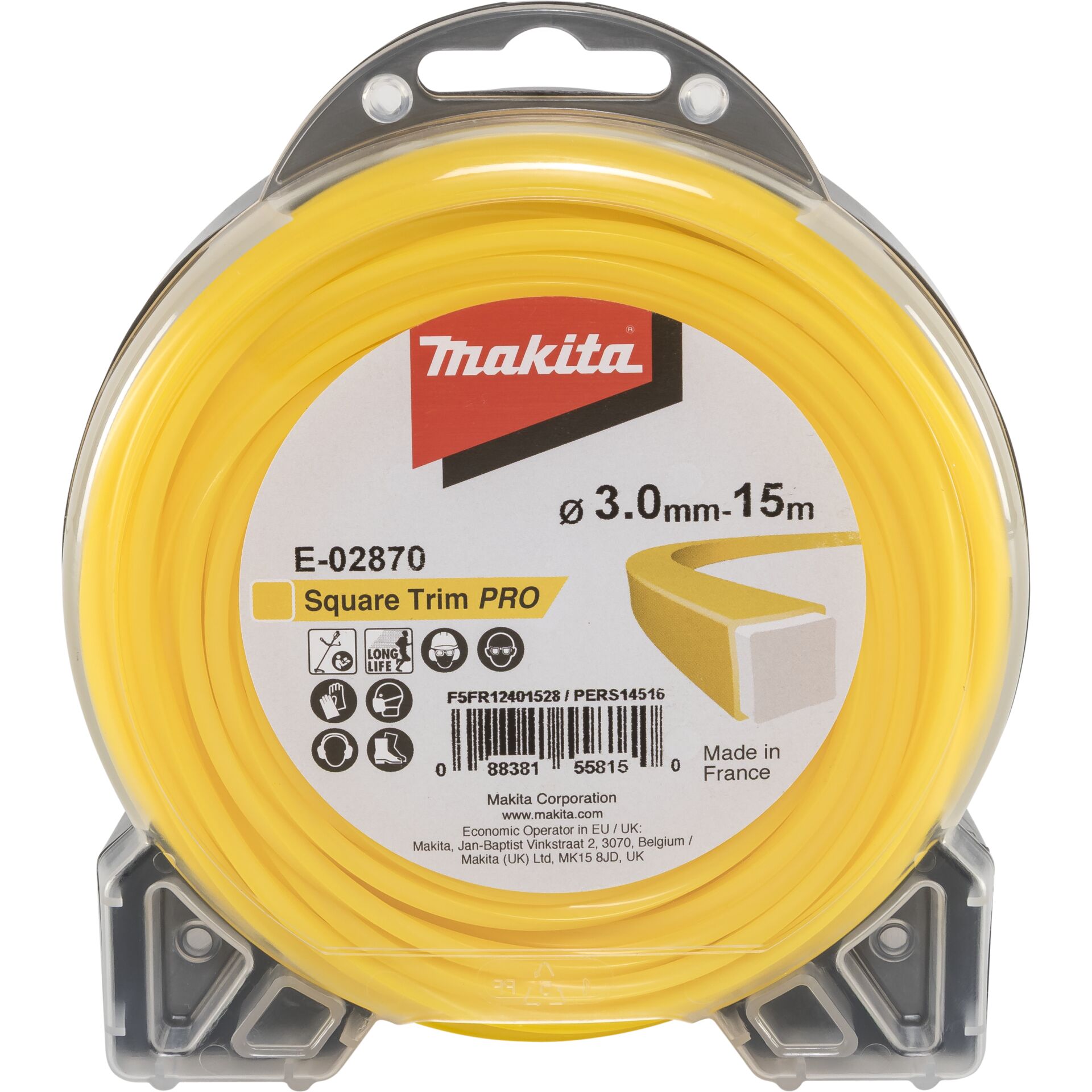 Makita 4-Edge Trimmer Line 3.0mmx15m