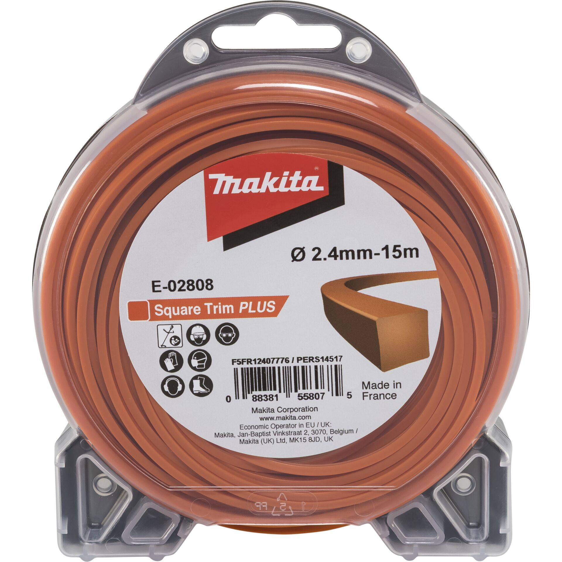 Makita 4-Edge Trimmer Line 2.4mmx15m