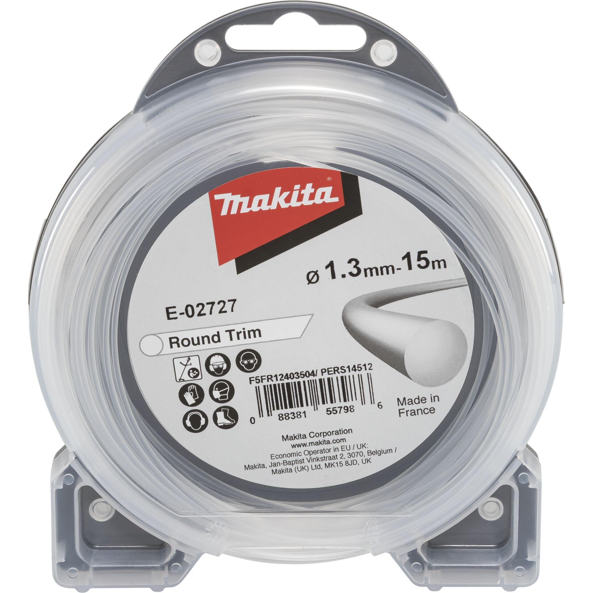 Makita Mowing Thread round 1,3mmx15m