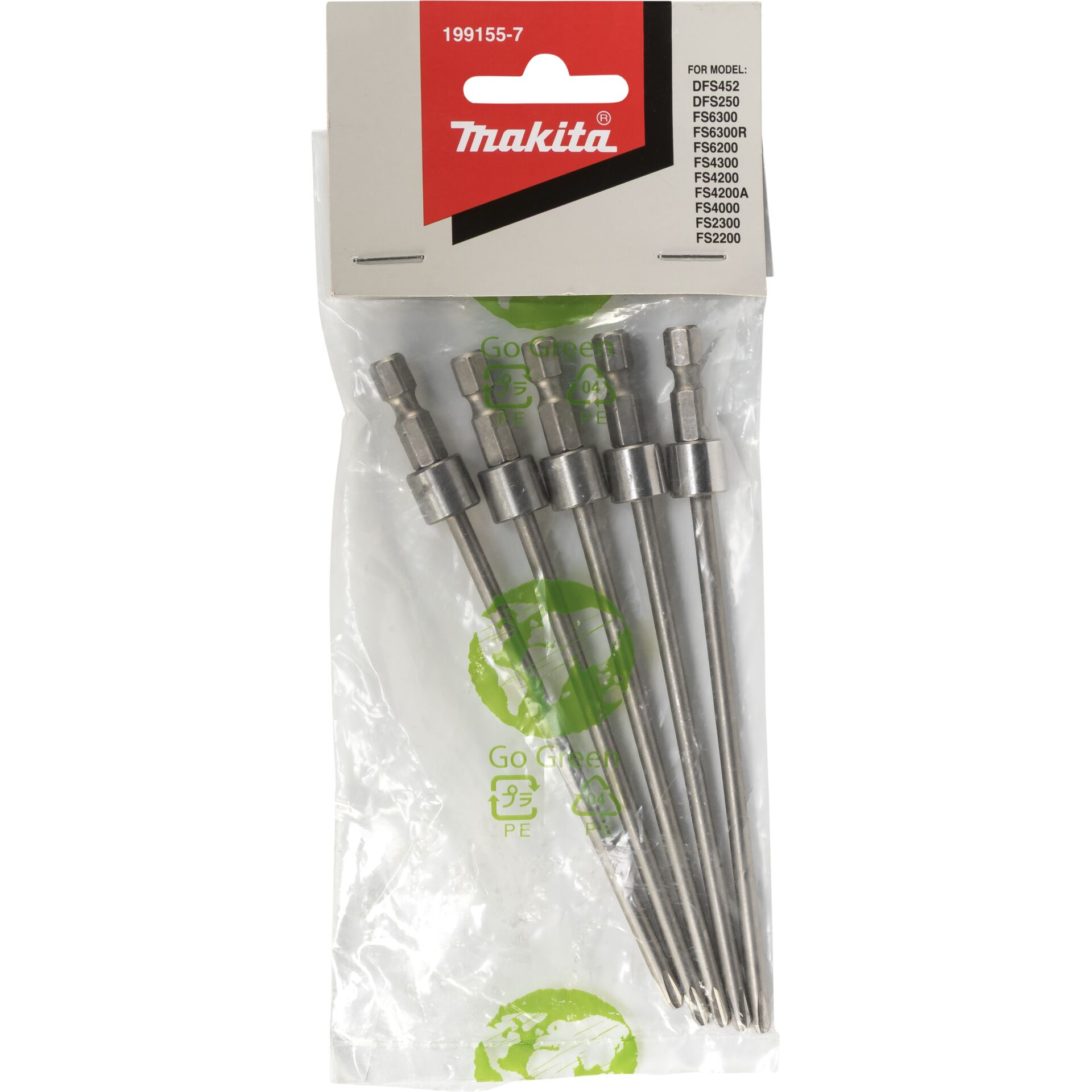 Makita Screw Bit PH2, 130mm 5 pcs