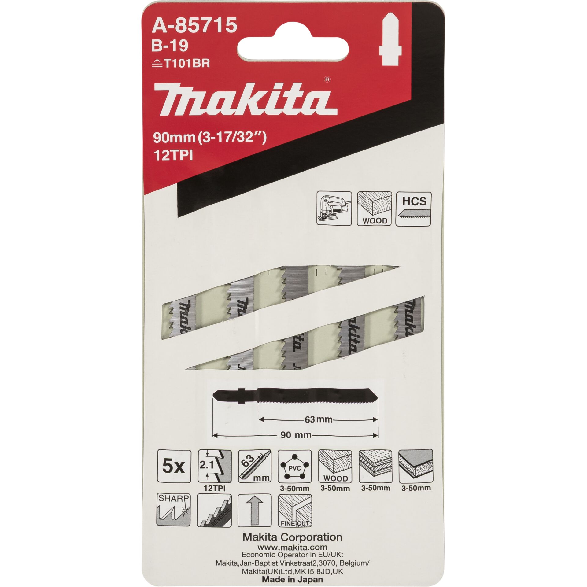 Makita Jigsaw Blade B-19