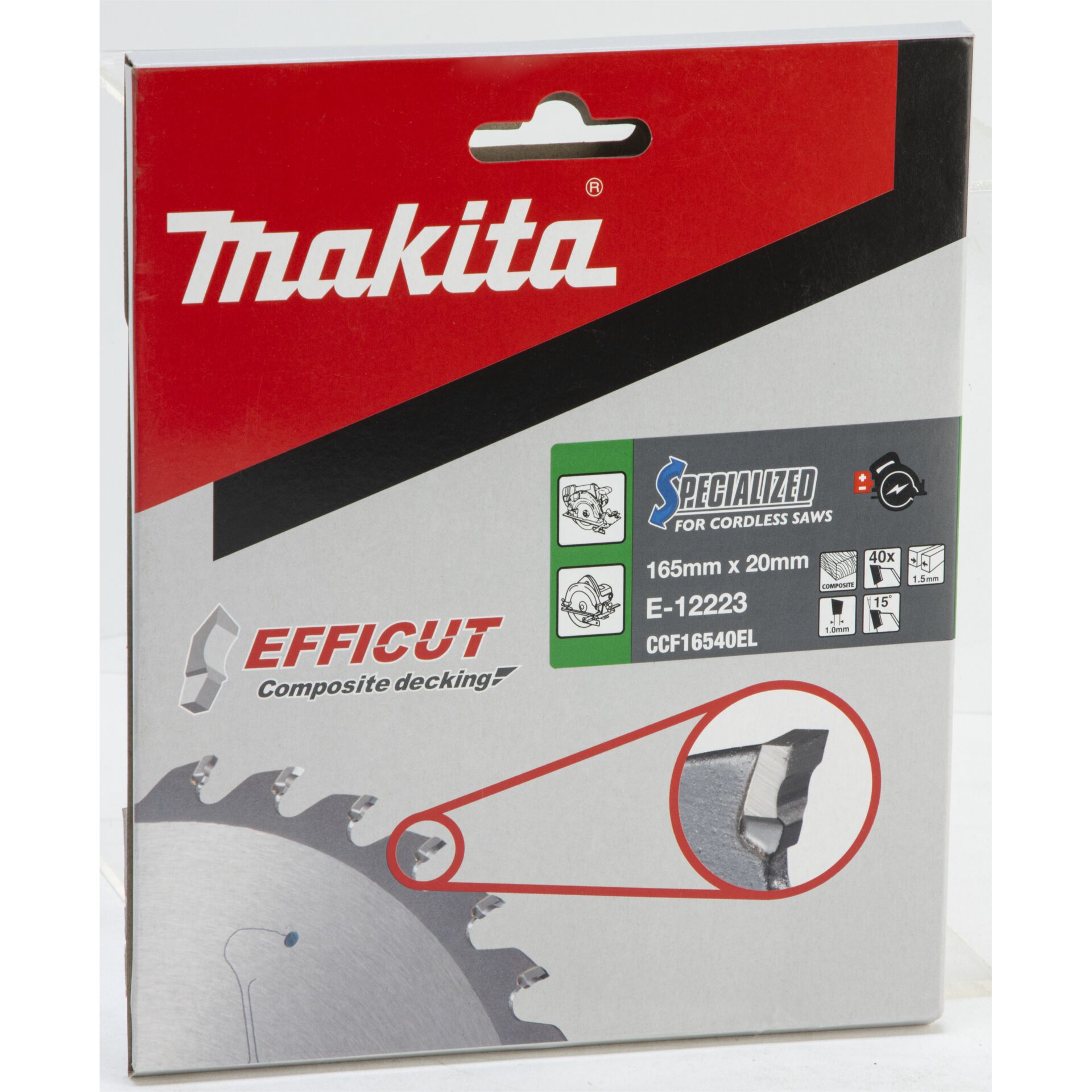 Makita EFFICUT Saw Blade 165x20mm, 40T