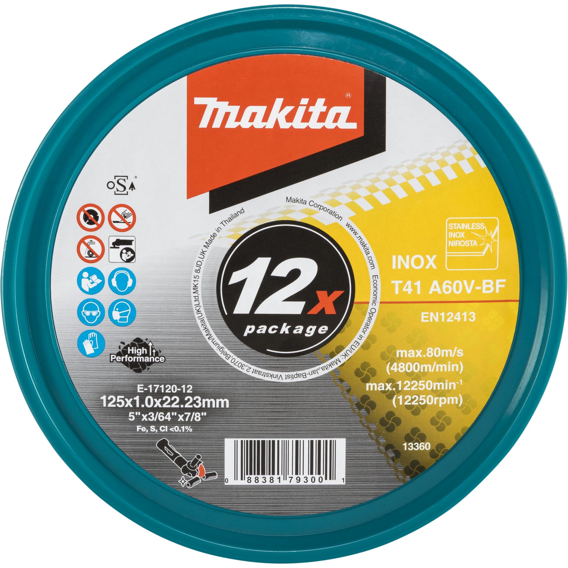 Makita cutting disk INOX 125x1,0mm