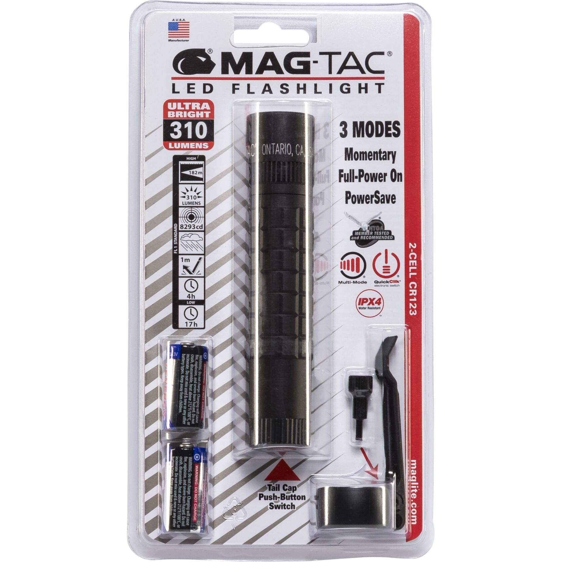 Maglite Mag-Tac plain bezel Torch black