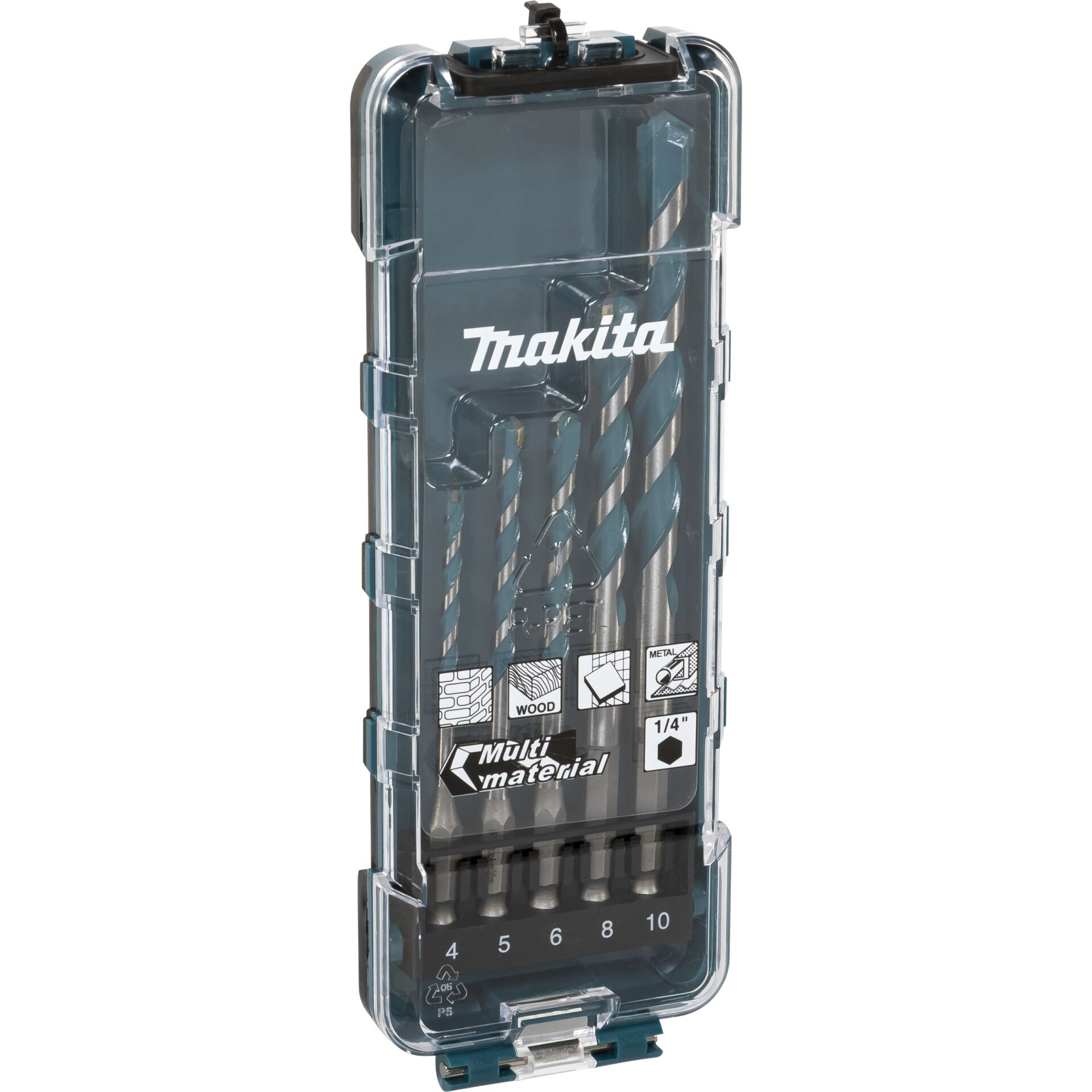 Makita TCT multi-purpose drill 1/4 5-pcs