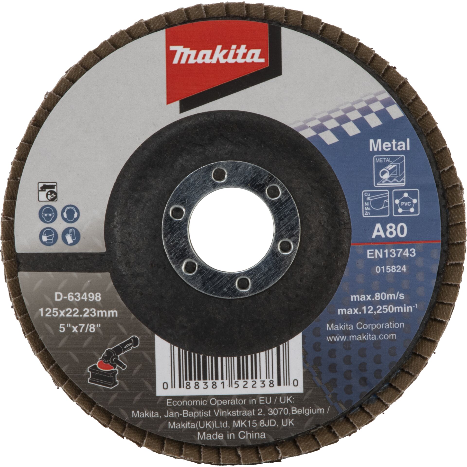 Makita Flap Disc 125mm A80