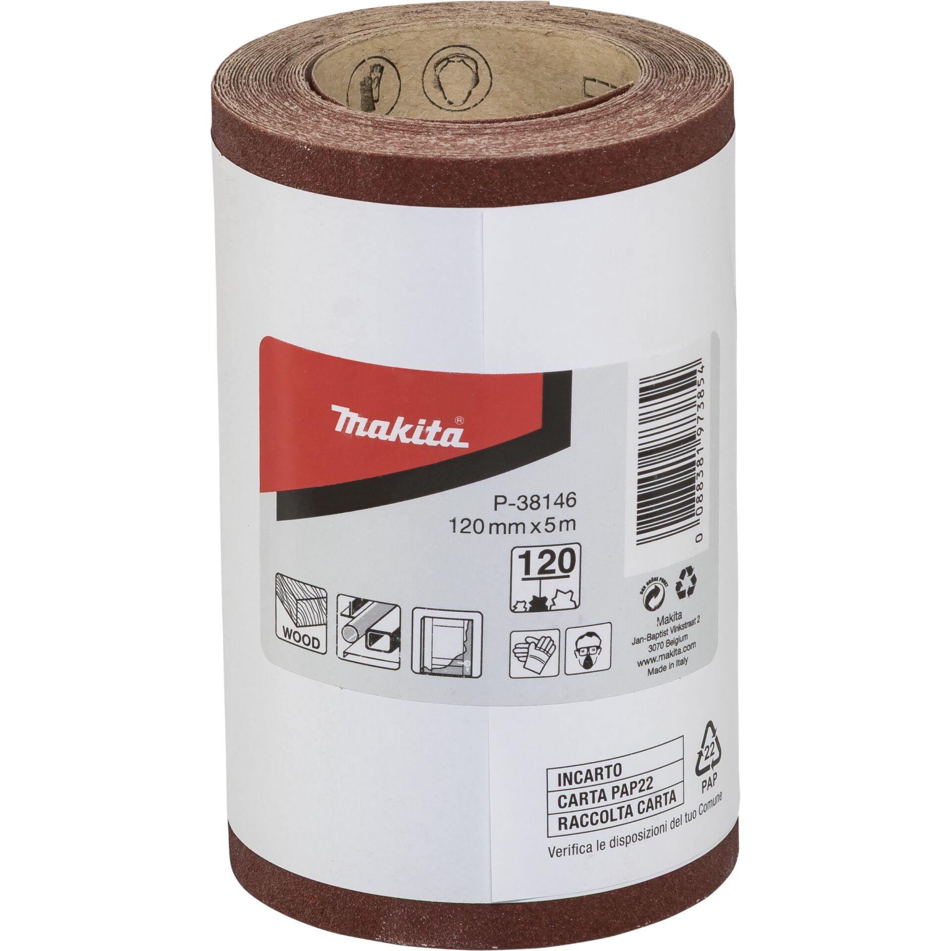 Makita Sanding Roll 120mmx5m K120