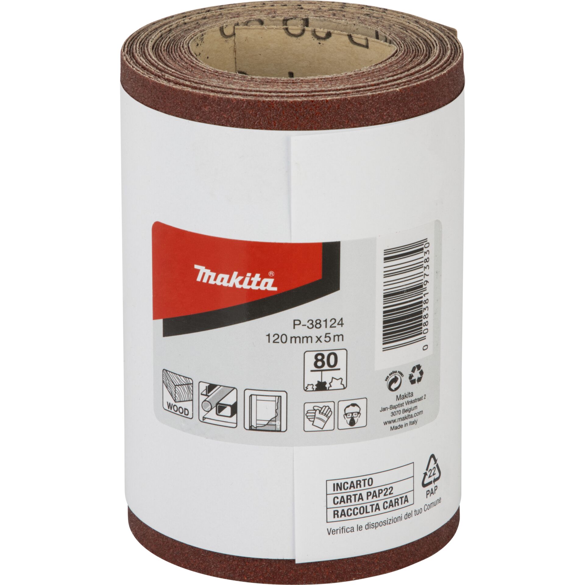 Makita Sanding Roll 120mmx5m K80