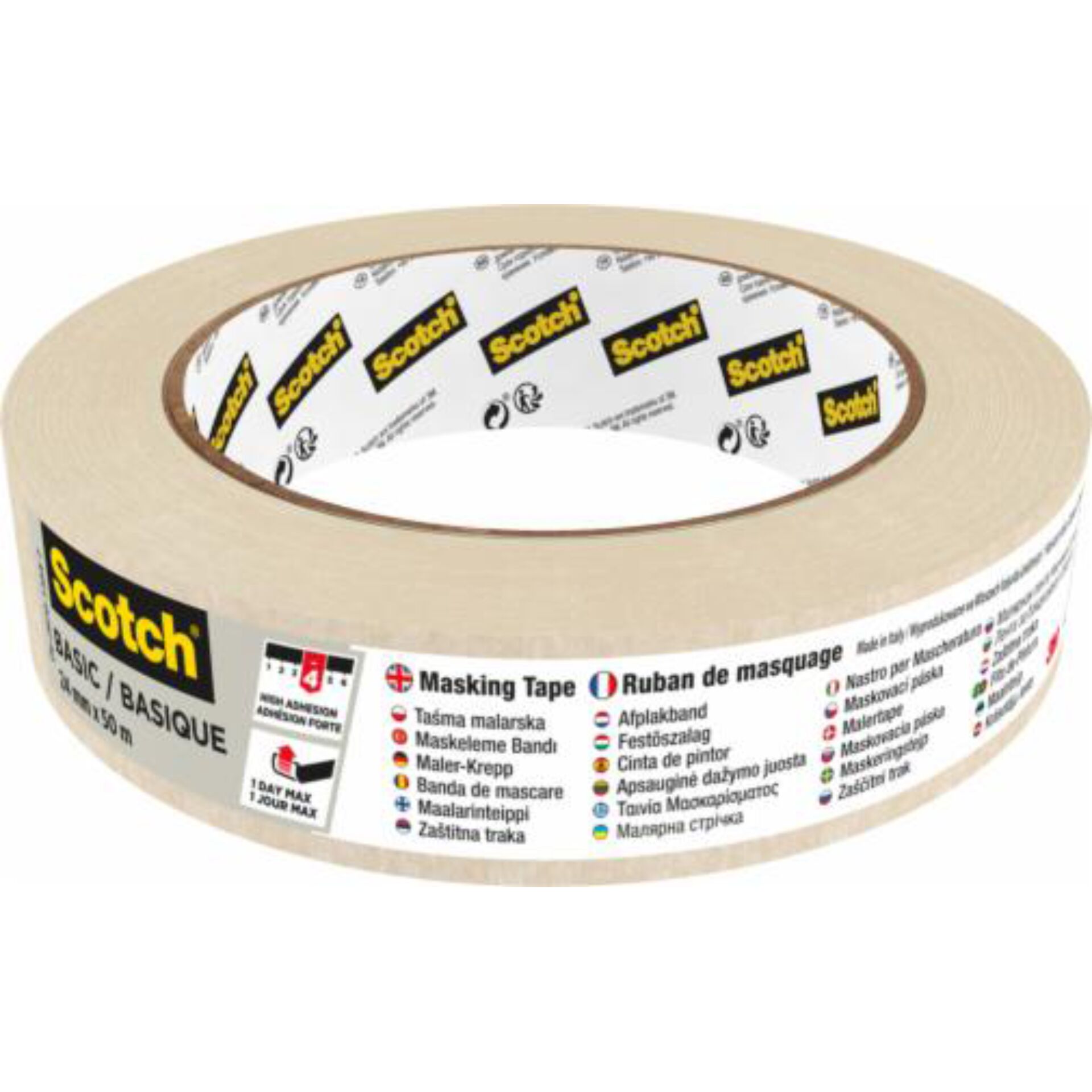 Scotch Masking Tape Basic 24mm x 50m, beige, 2010/24