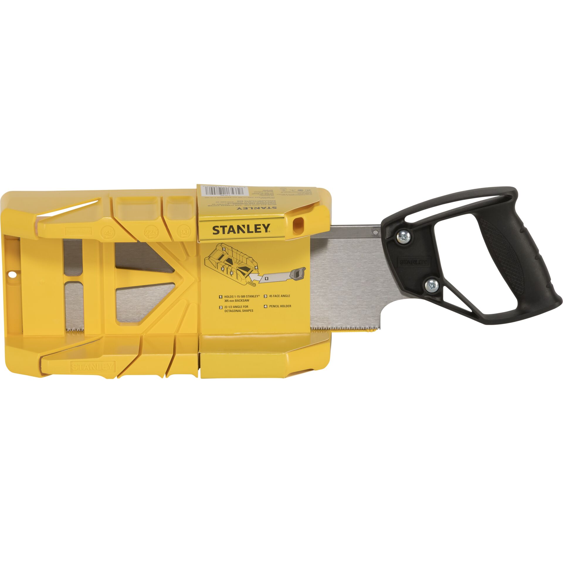 Stanley 19-800 Plastic Mitre Box with Backsaw