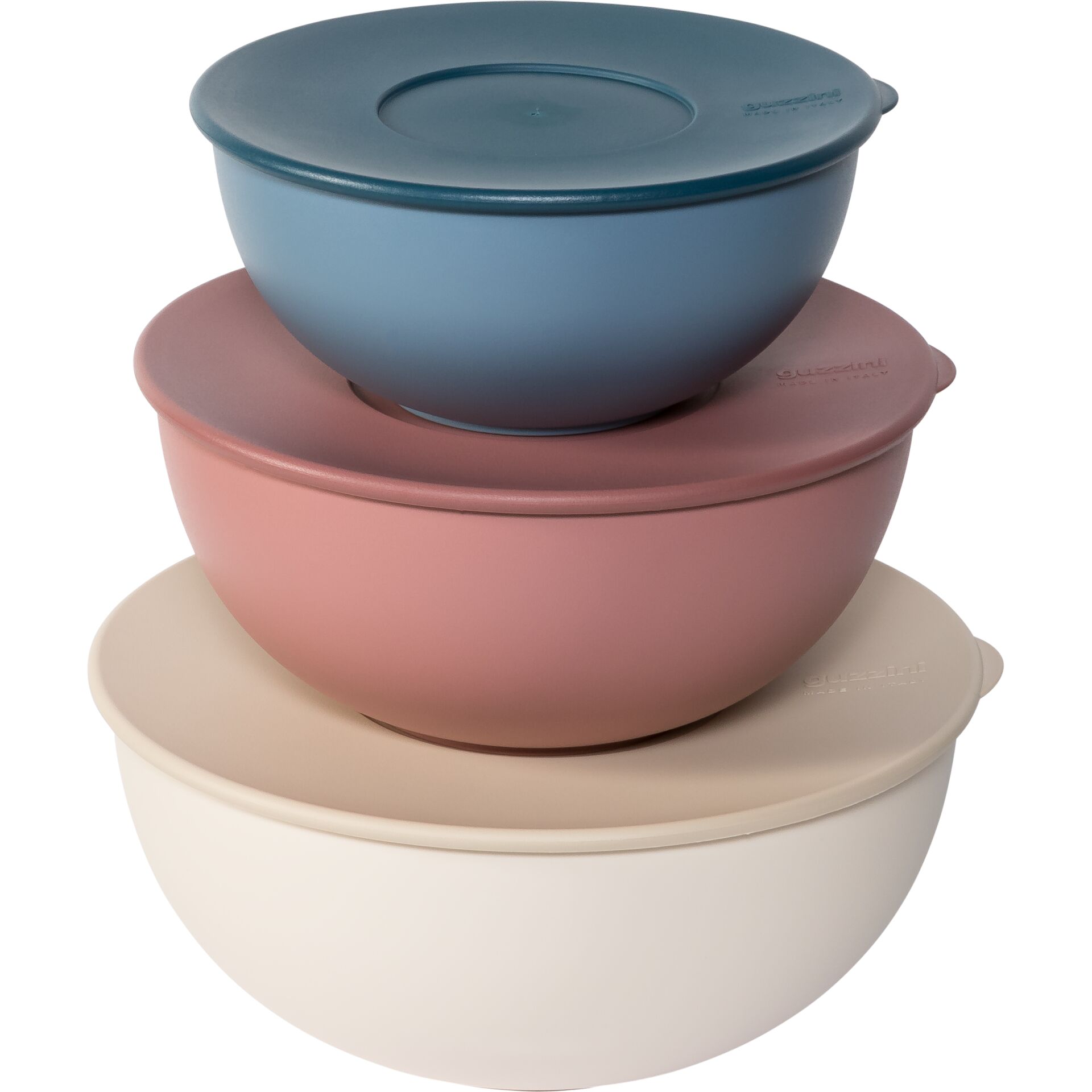 Guzzini EVERYWHERE BIO - Set 3 Containers with Lid Assorted c.
