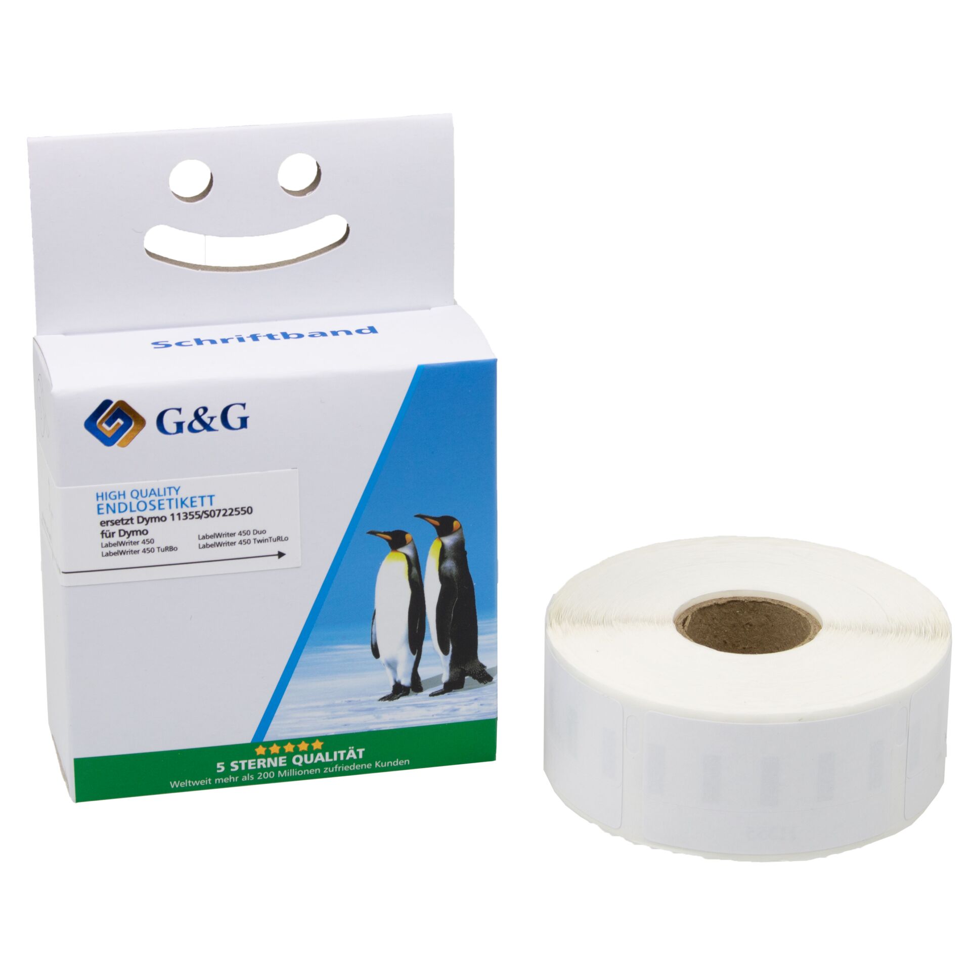 G&G Labels 19mm x 51mm B/W comp. w. Dymo 11355/ S0722550