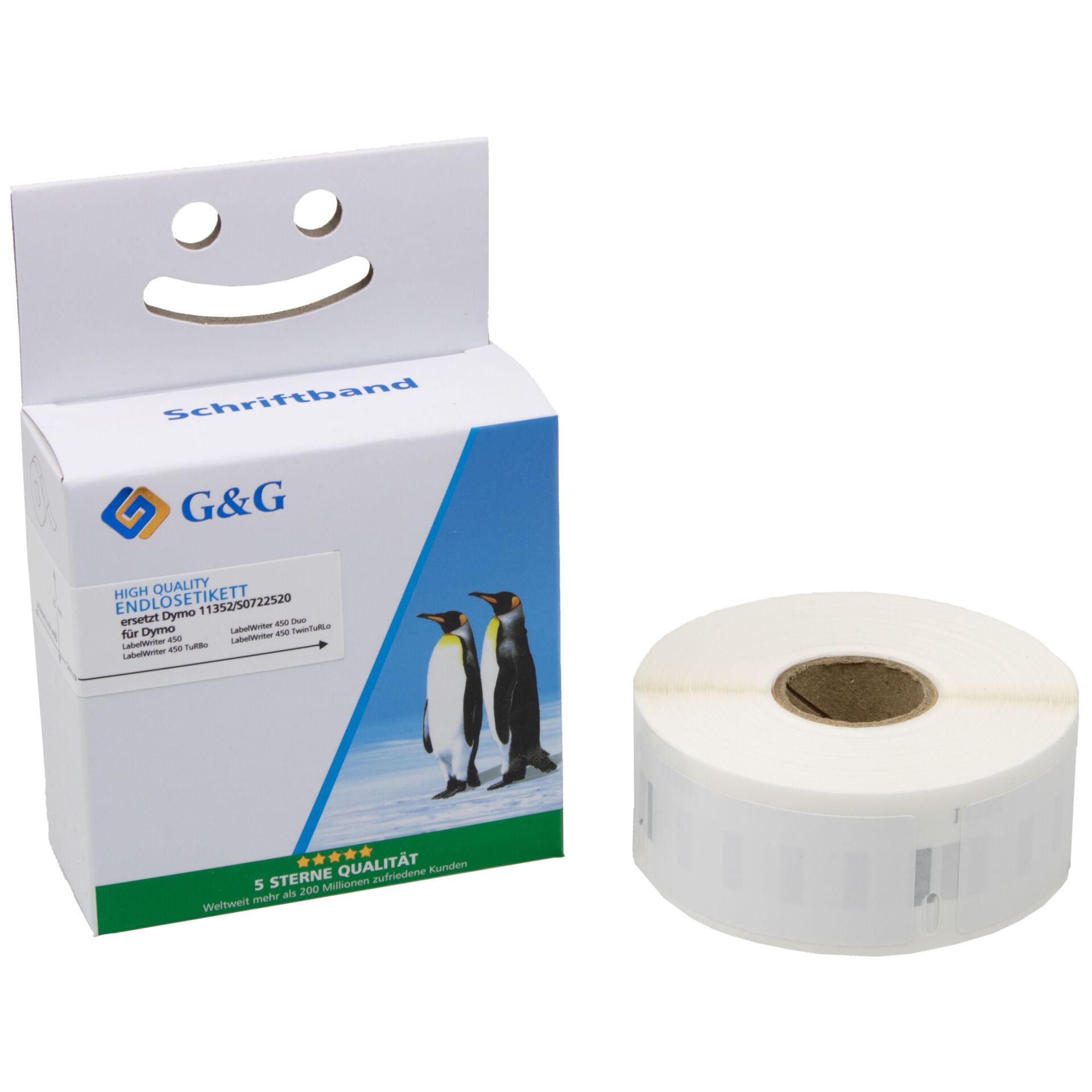 G&G Labels 25mm x 54mm B/W comp. w. Dymo 11352/ s0722520