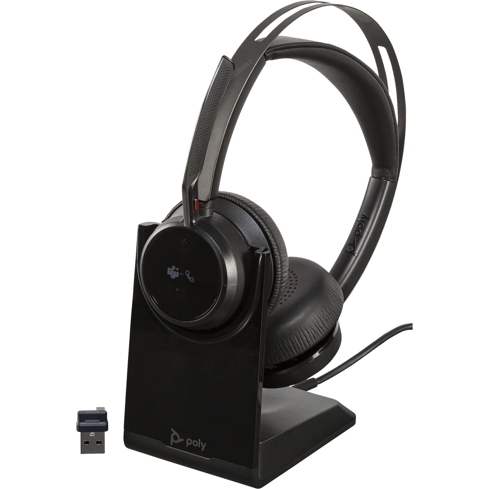 HP Poly Voyager Focus 2 UC Stereo w. Stand USB-C/A