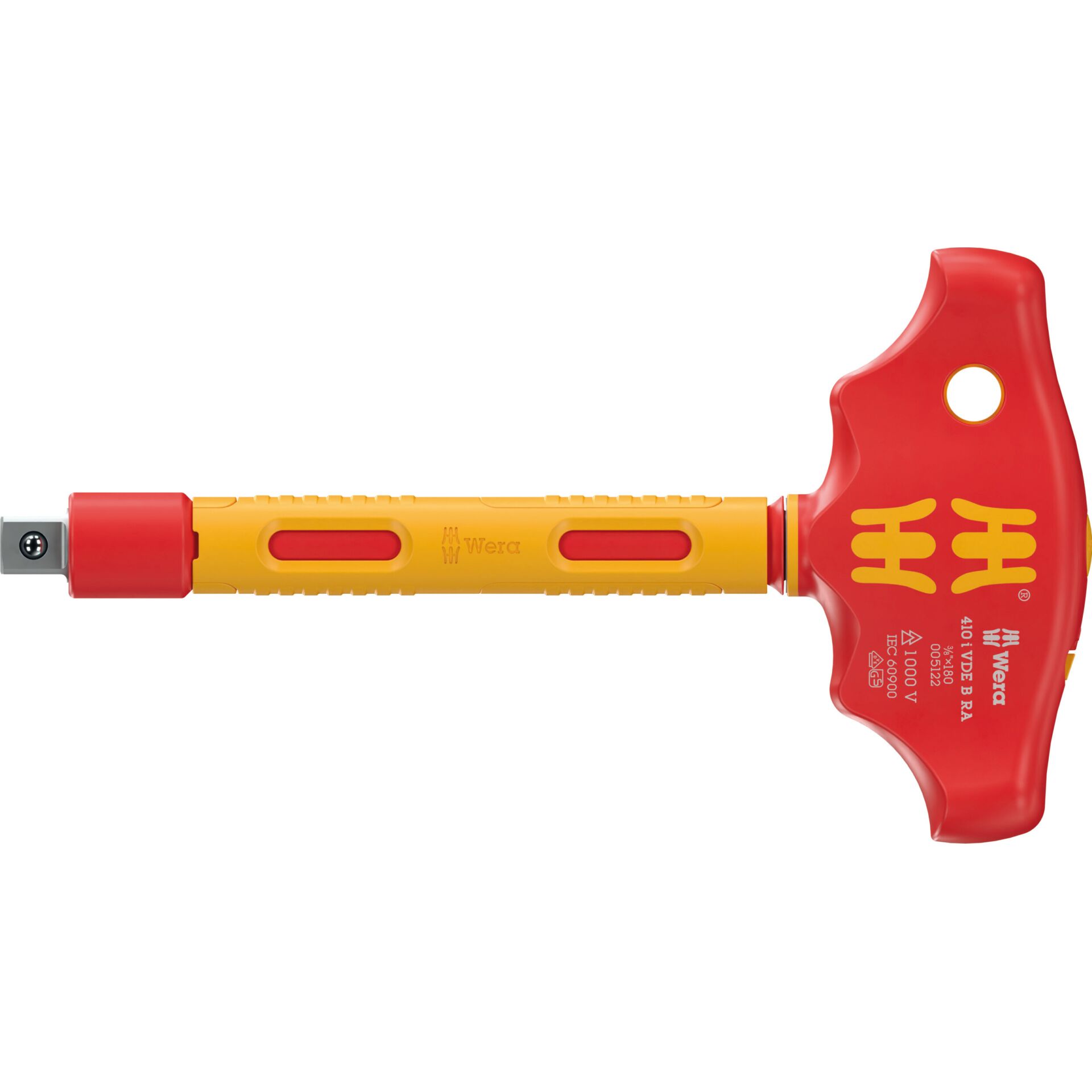 Wera 410 i VDE B RA VDE- insulated T-handle adapter 3/8