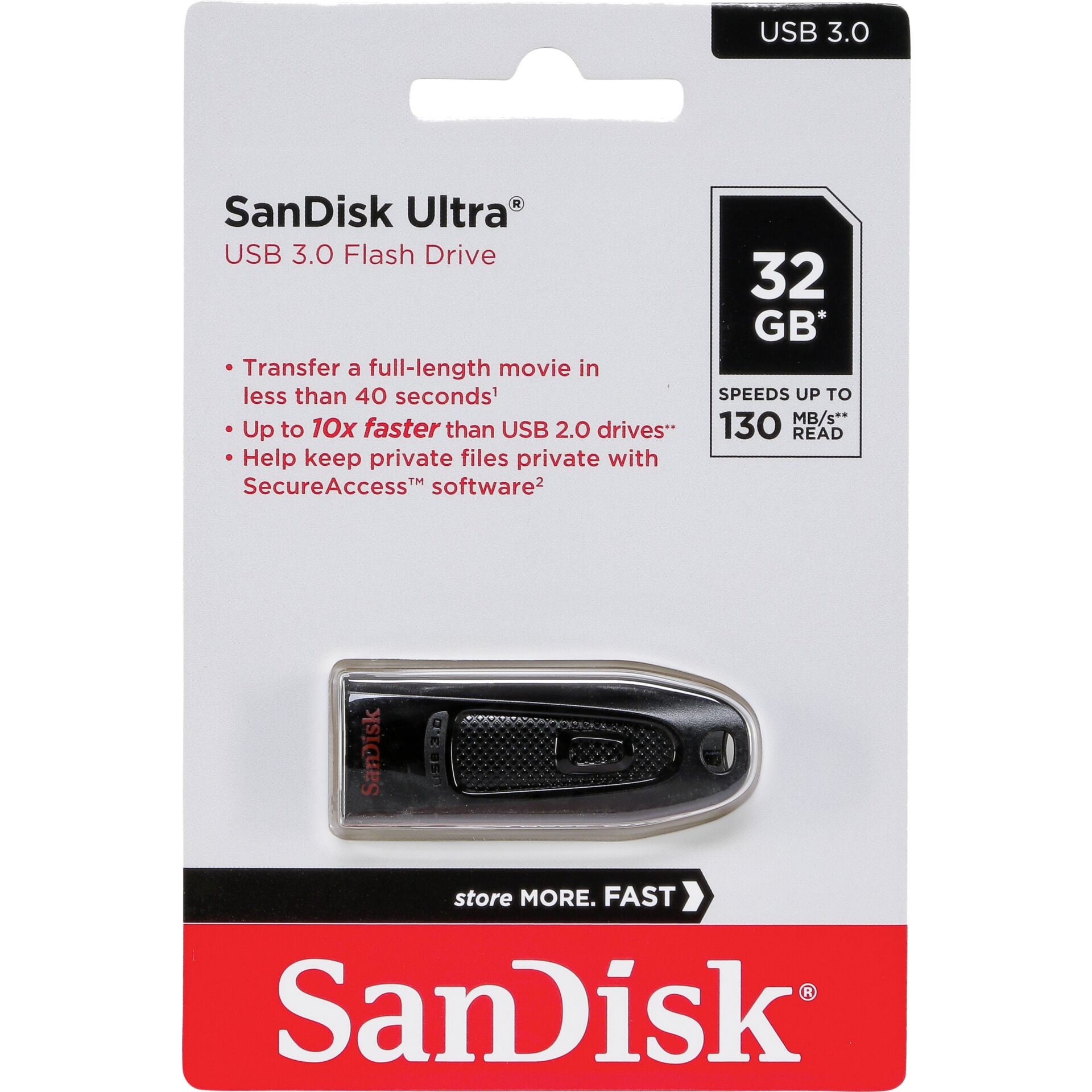 SanDisk Ultra USB 3.0 32GB up to 100MB/s SDCZ48-032G-U46