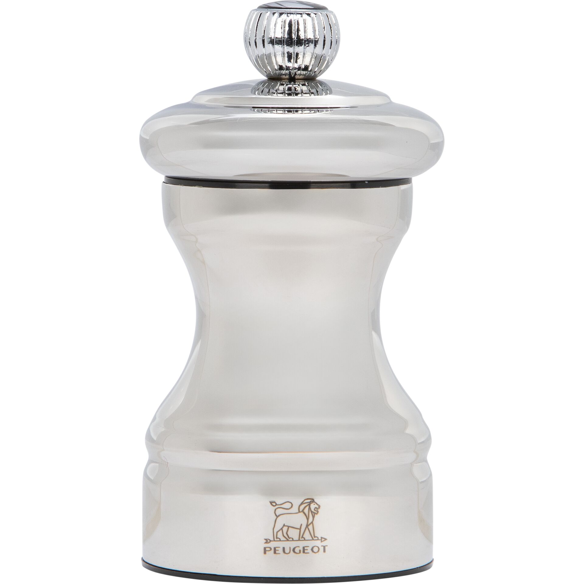 Peugeot Bistro Chef Shiny Salt Mill 10cm stainless steel silver