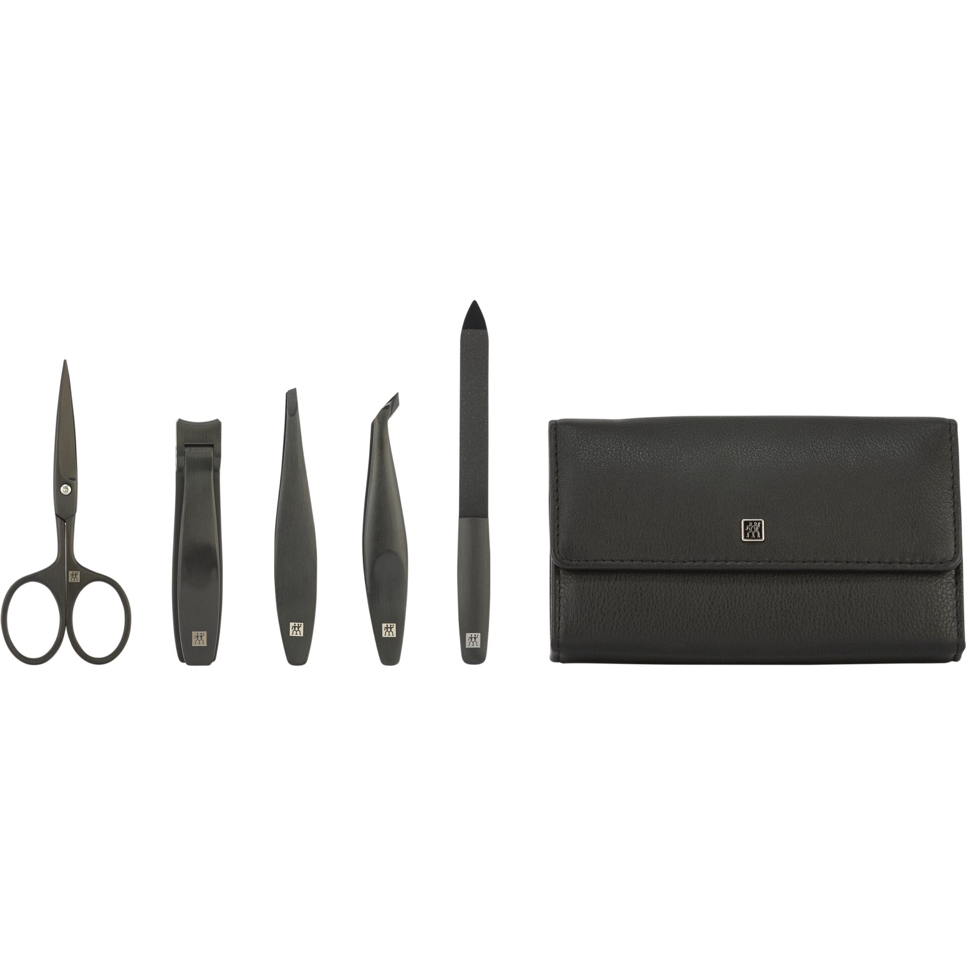 ZWILLING Manicure Set Leather 5-Pc Black